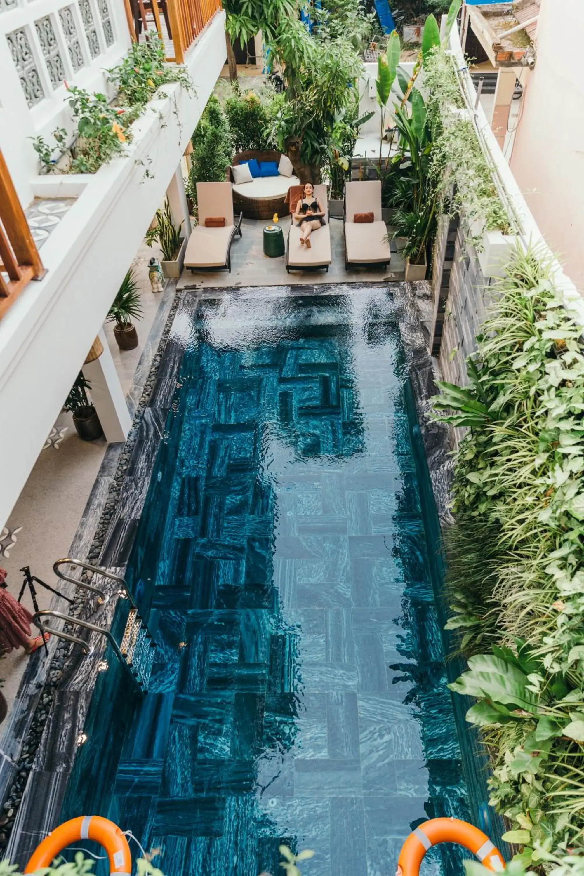 Pool view in La An Central Boutique Villa Pool view in La An Central Boutique Villa