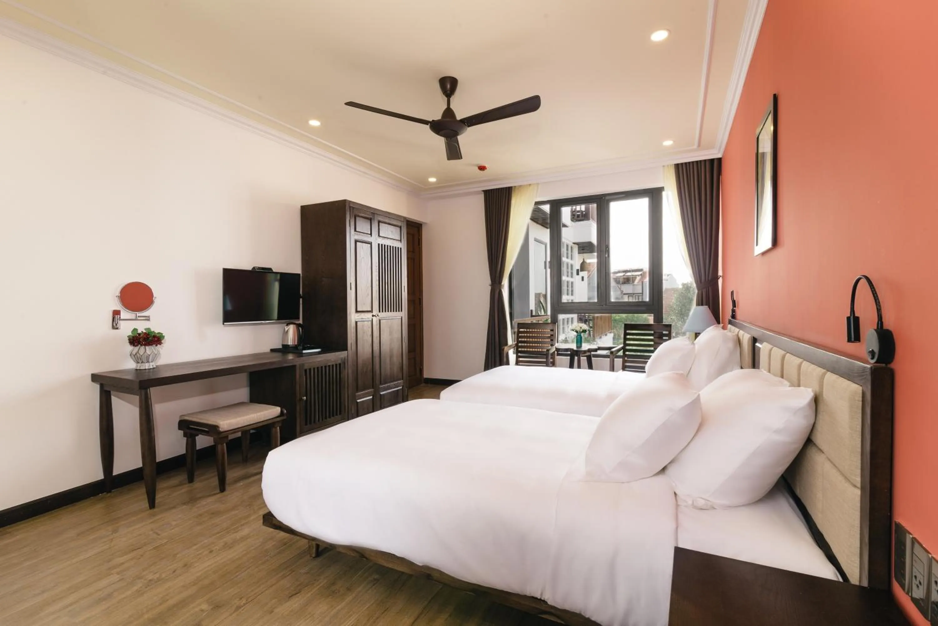 Bedroom, Bed in La An Central Boutique Villa