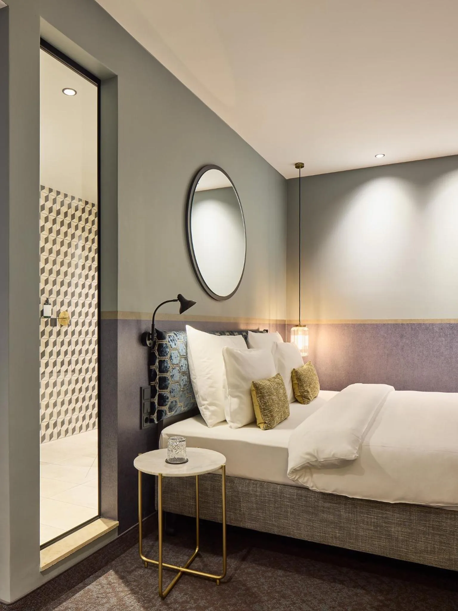 Bed in Postboutique Hotel Wuppertal