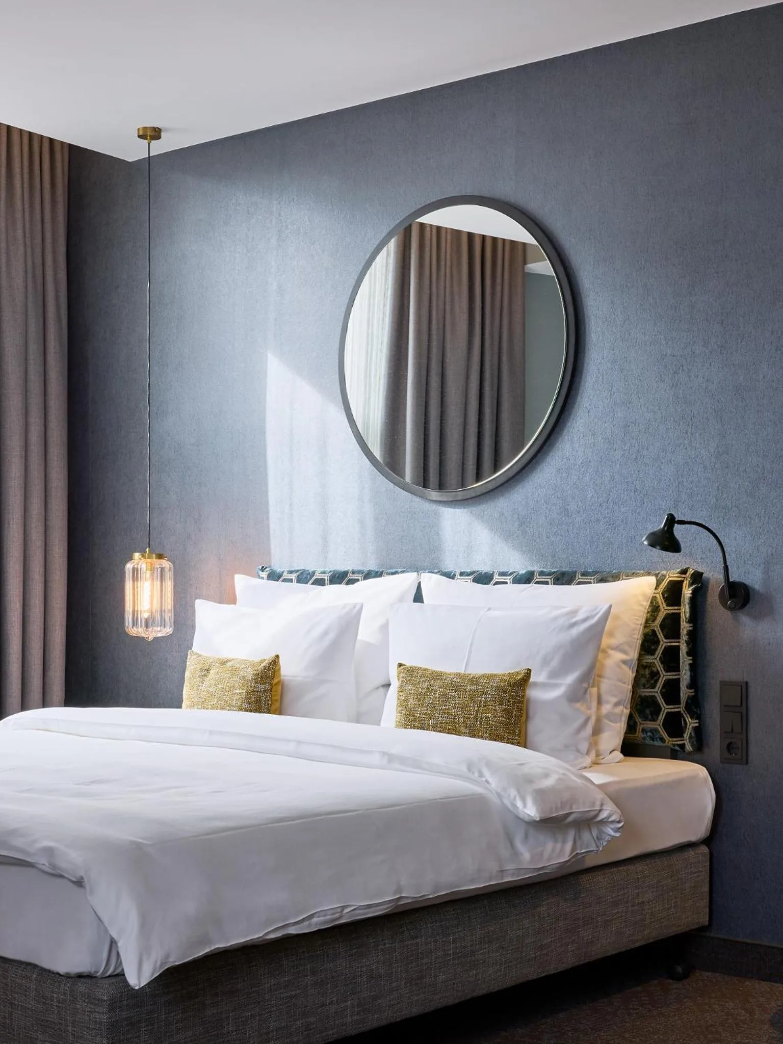 Bed in Postboutique Hotel Wuppertal