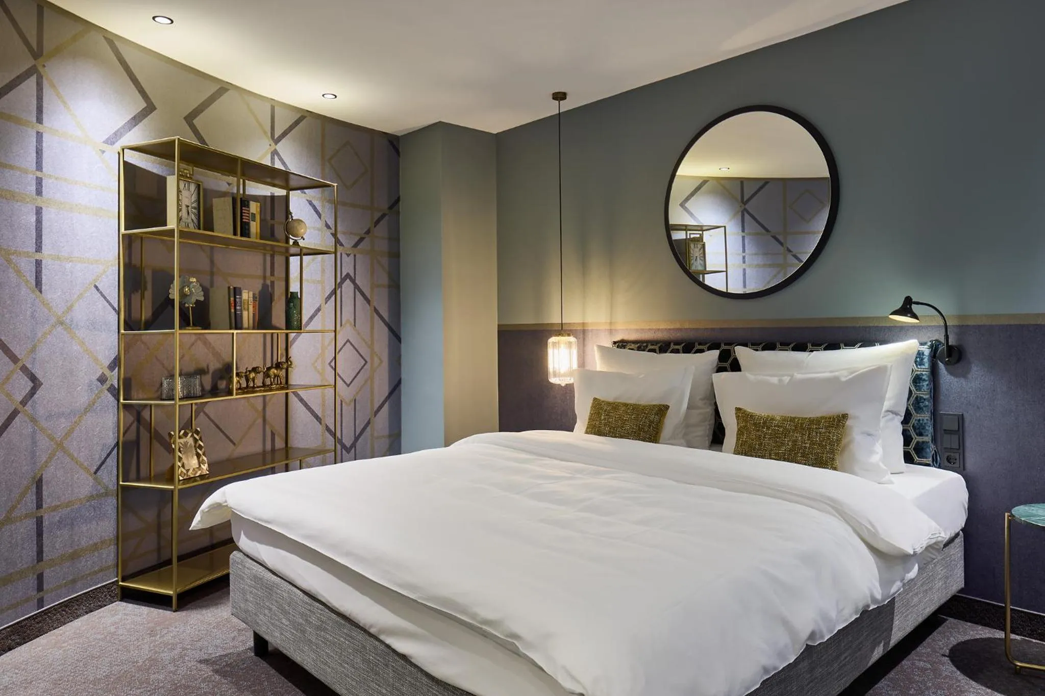 Bed in Postboutique Hotel Wuppertal