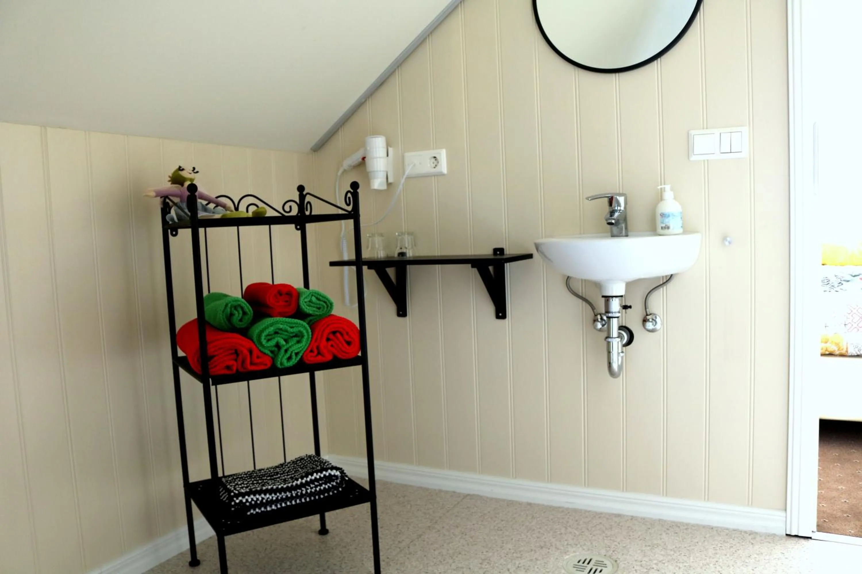 Bathroom in Sólheimahjáleiga Guesthouse