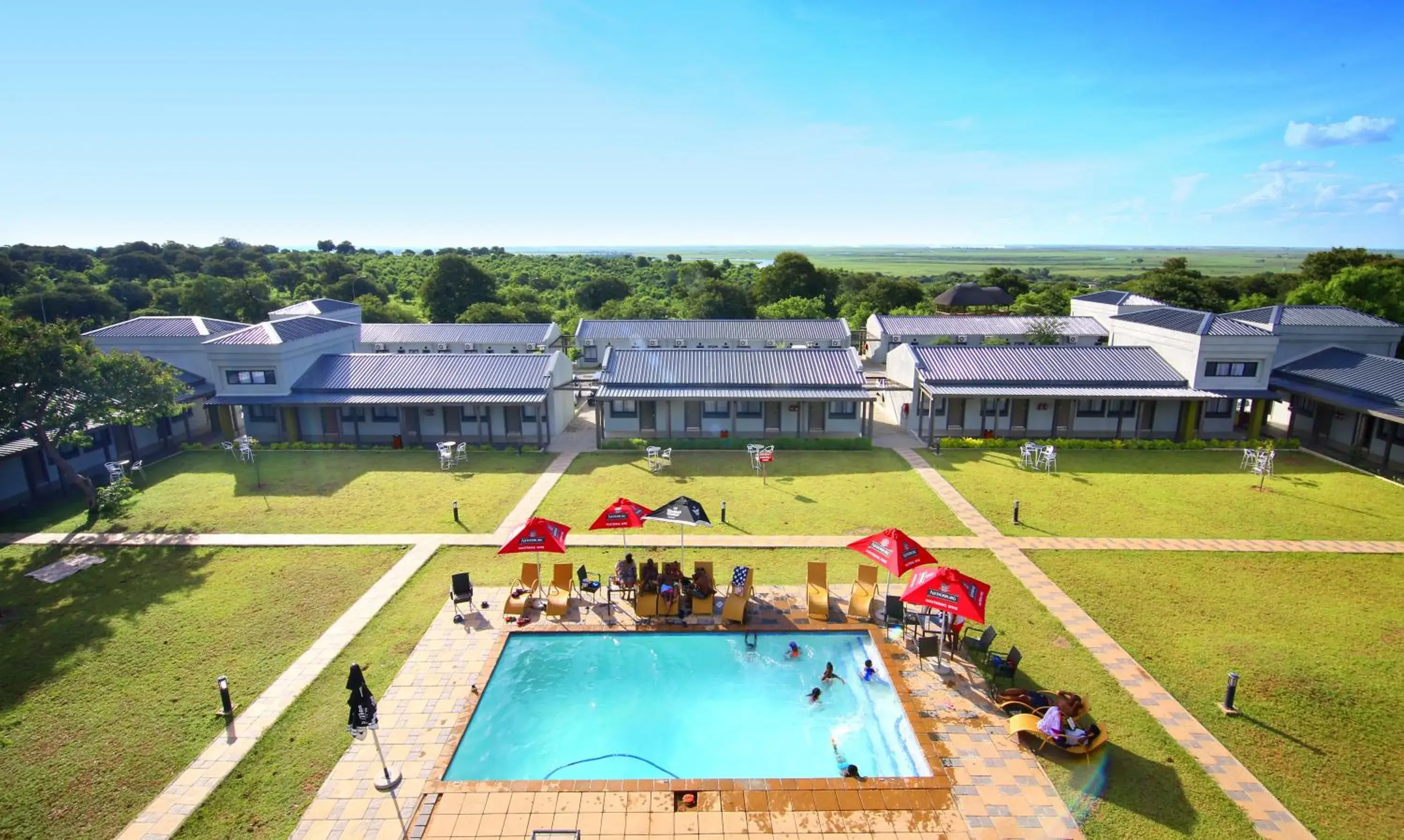 Pool view in Travelodge Kasane Pool view in Travelodge Kasane
