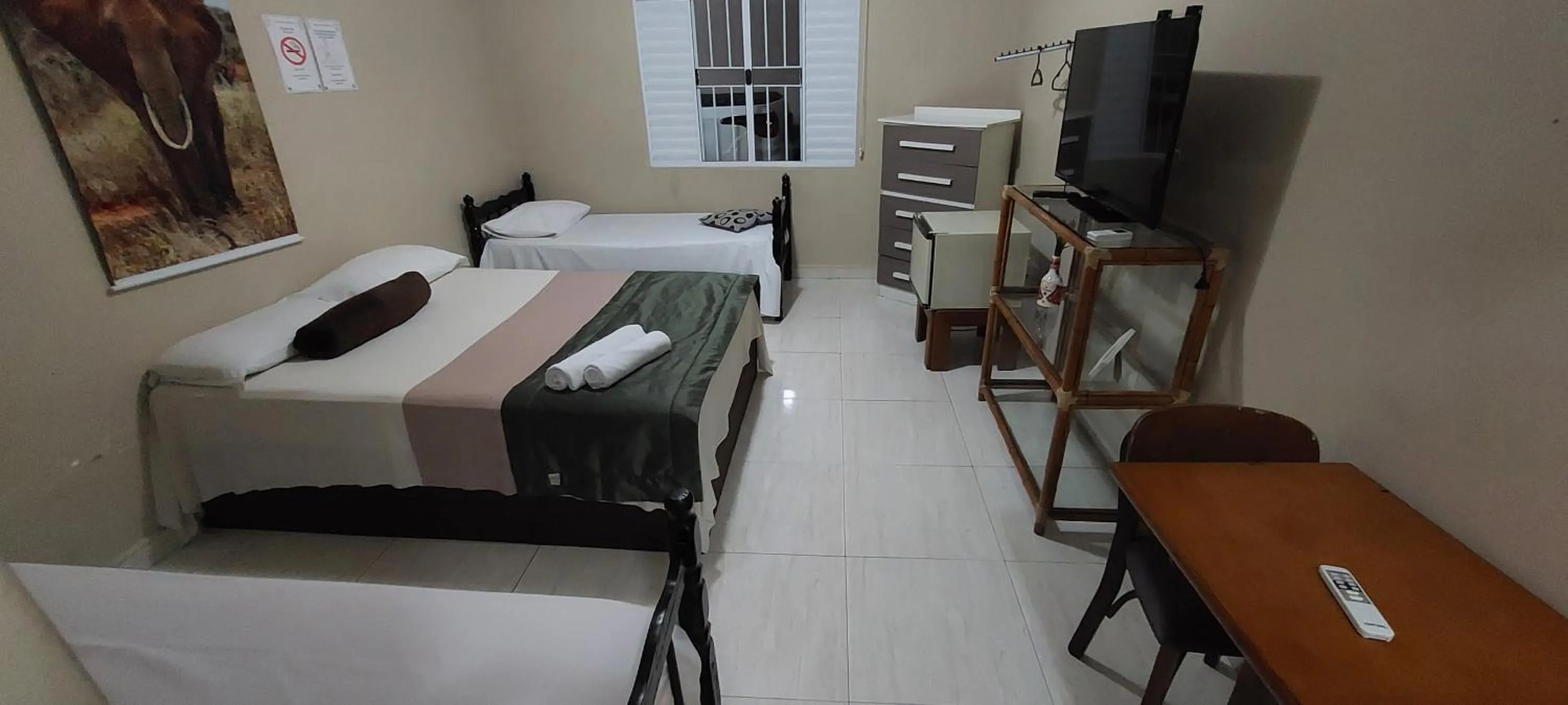 Bed in Pousada Zambeze