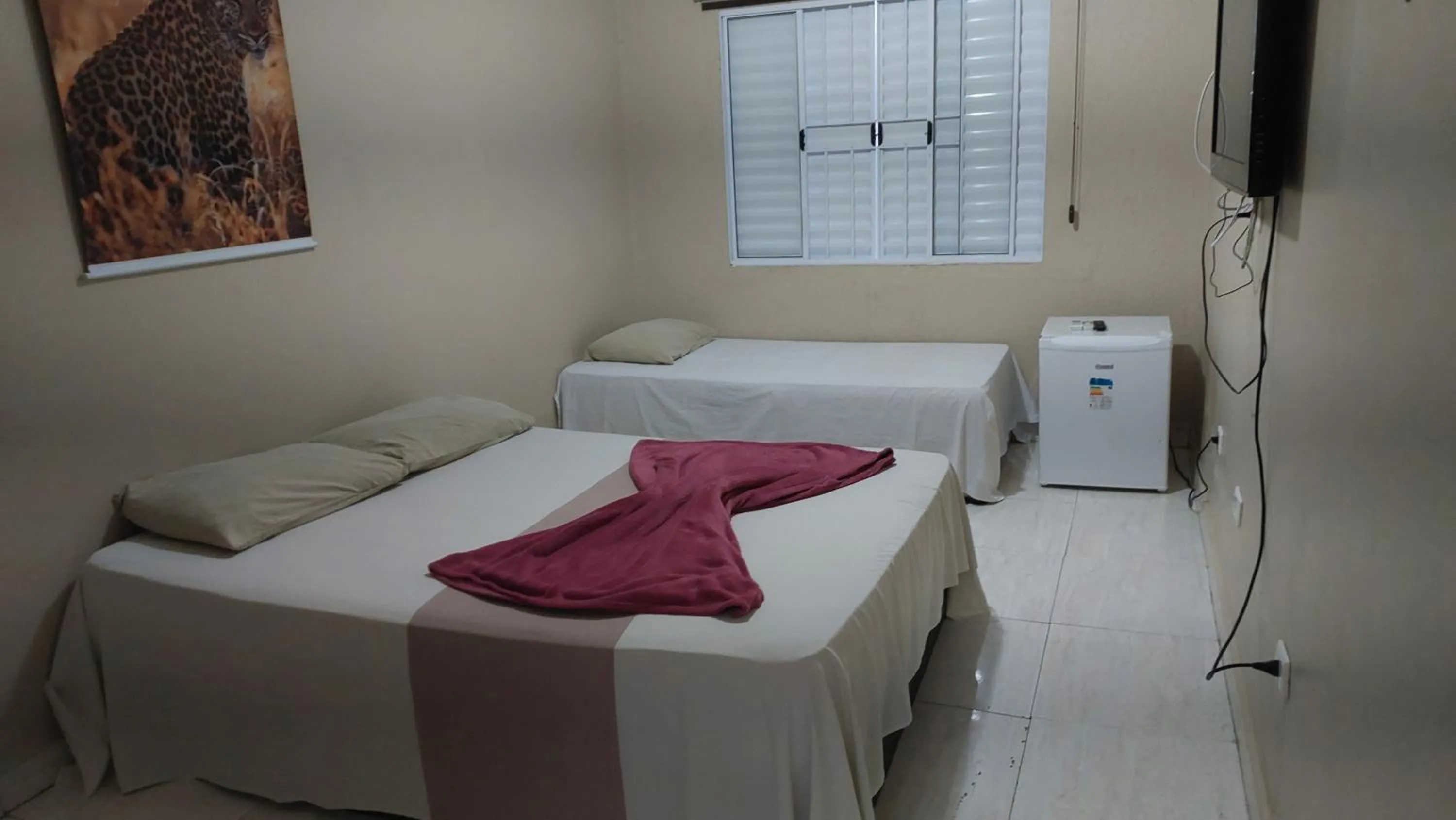 Bed in Pousada Zambeze