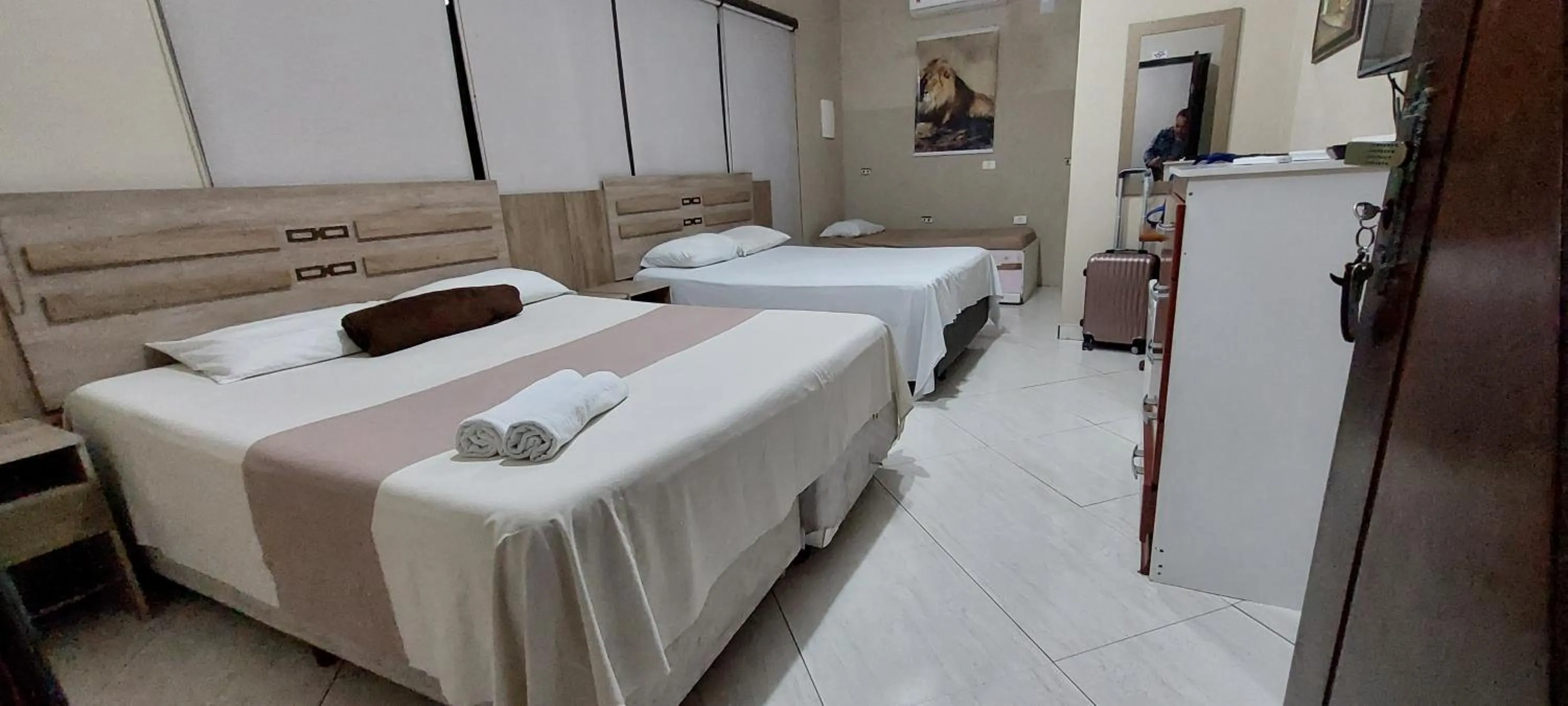 Bed in Pousada Zambeze