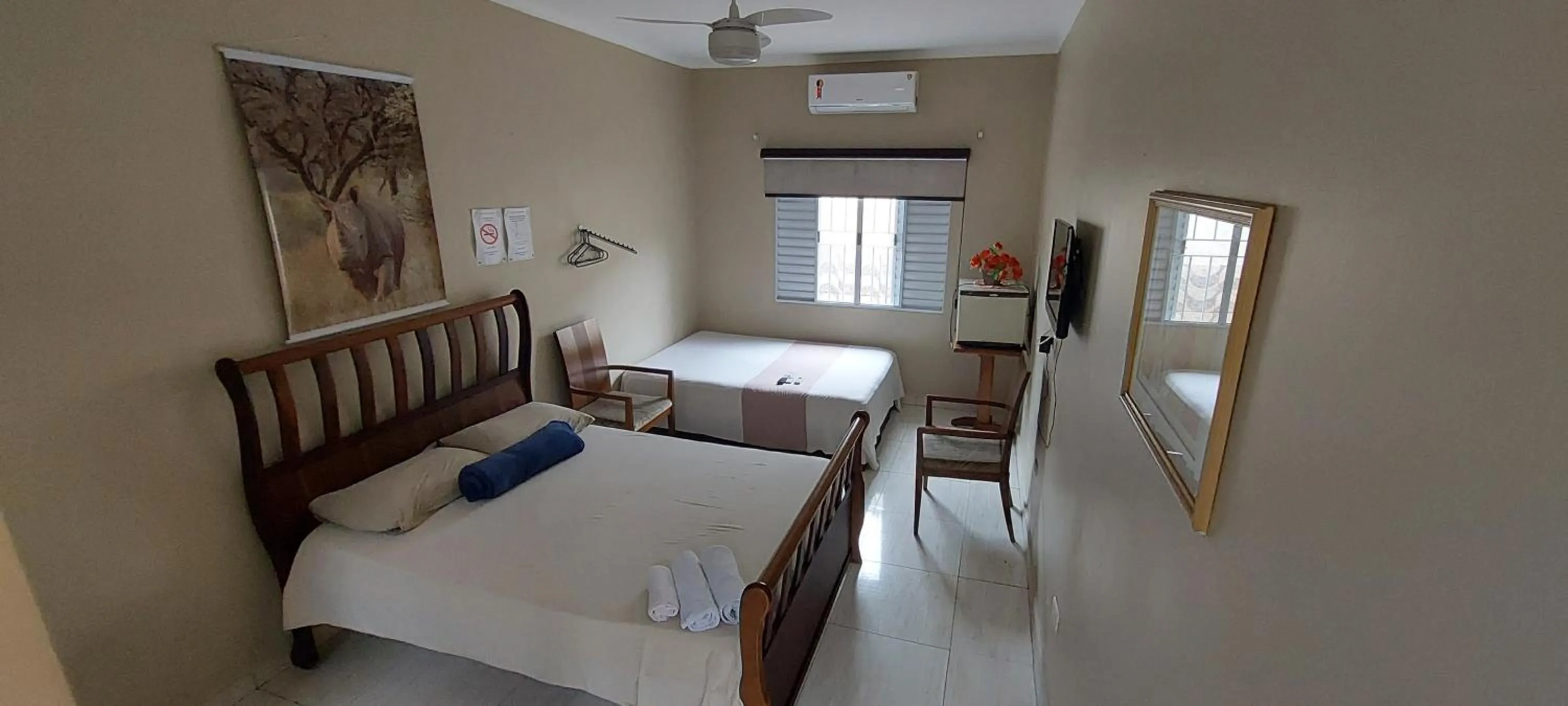 Bed in Pousada Zambeze