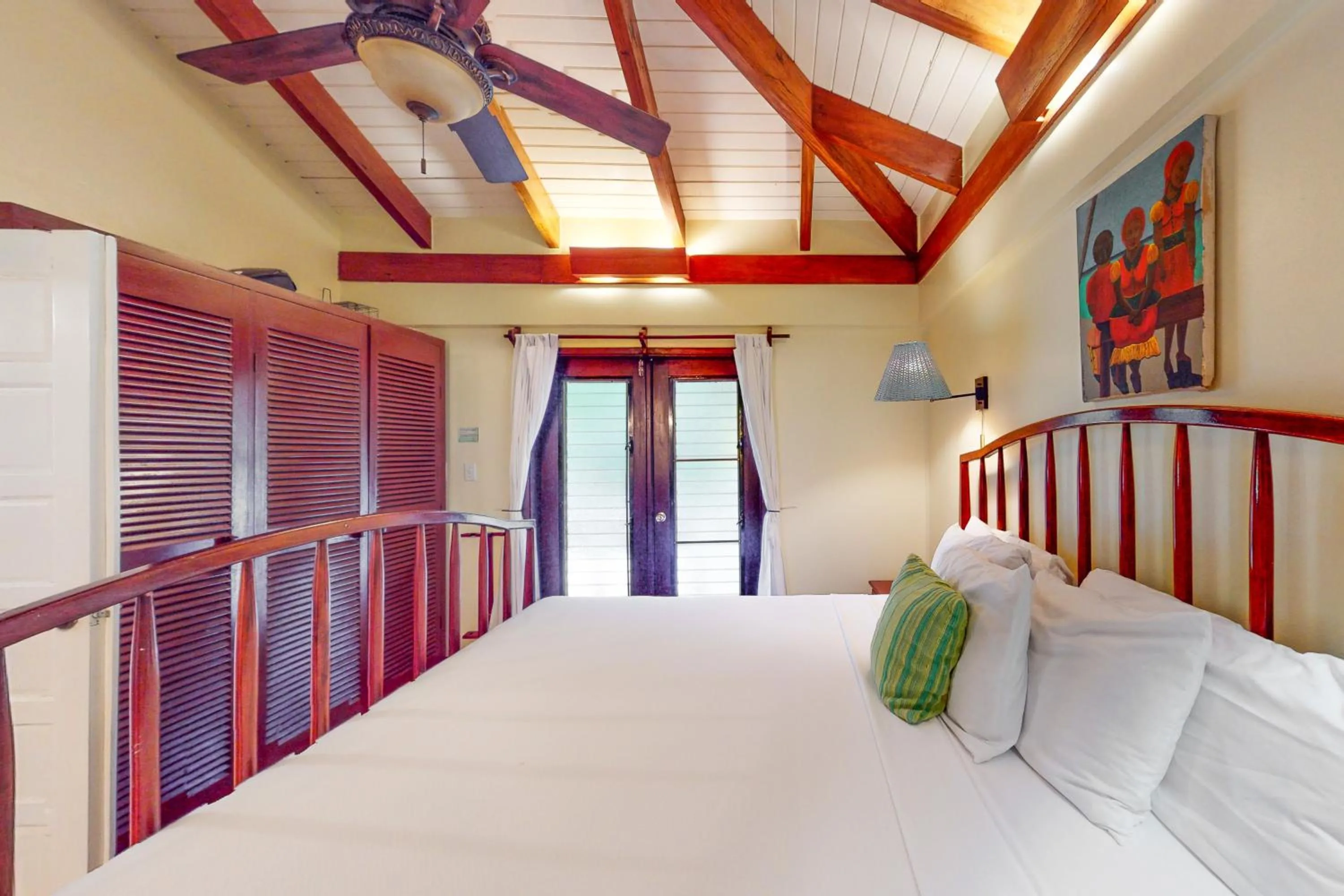 Bed in Condo #27 @ Beachside Villas