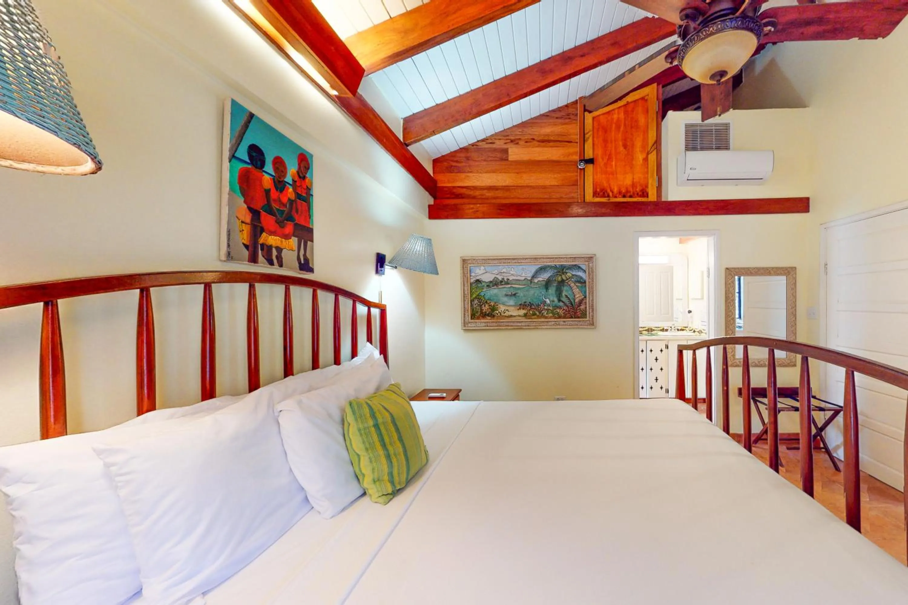 Bed in Condo #27 @ Beachside Villas