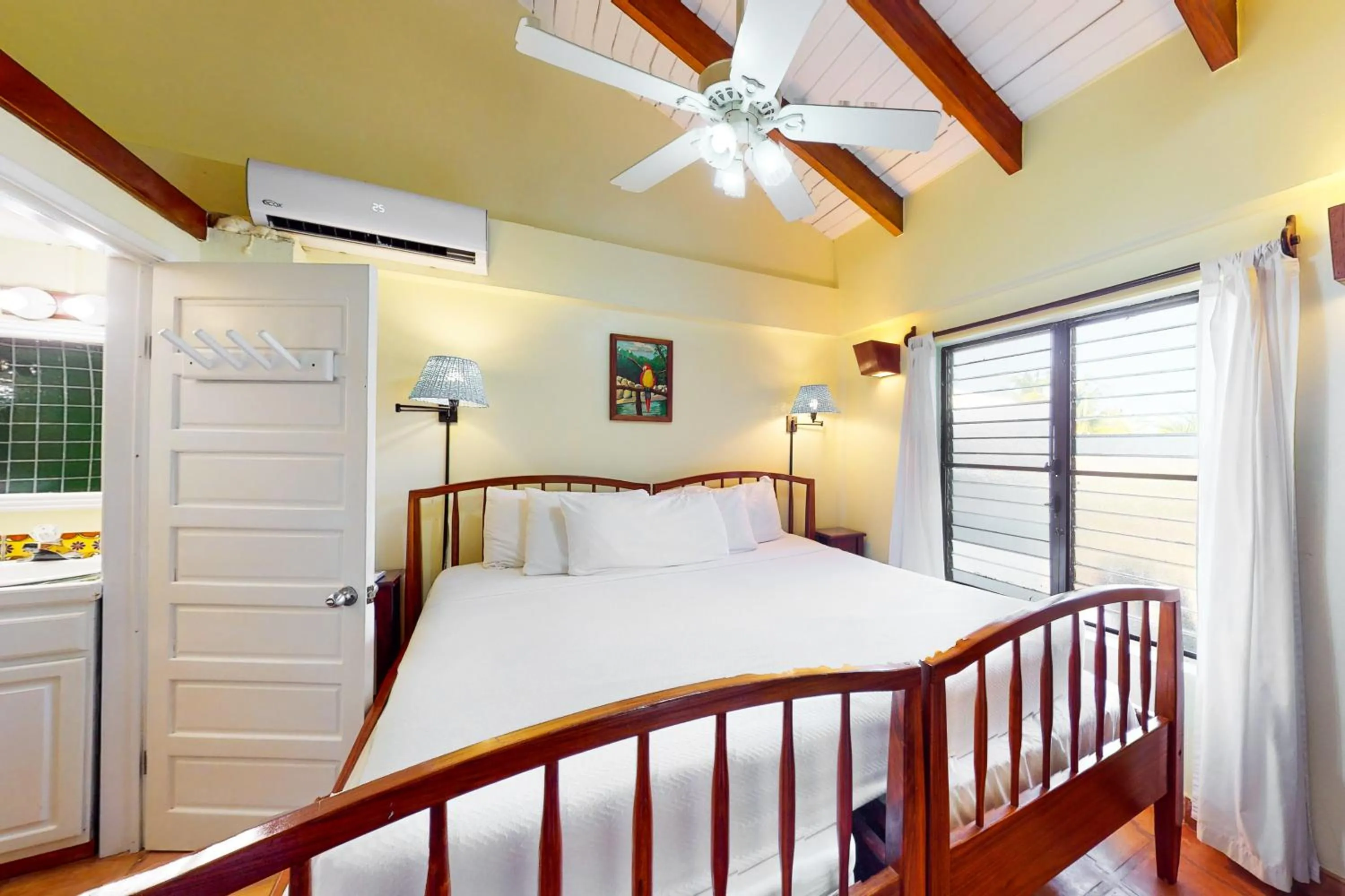 Bed in Condo #27 @ Beachside Villas