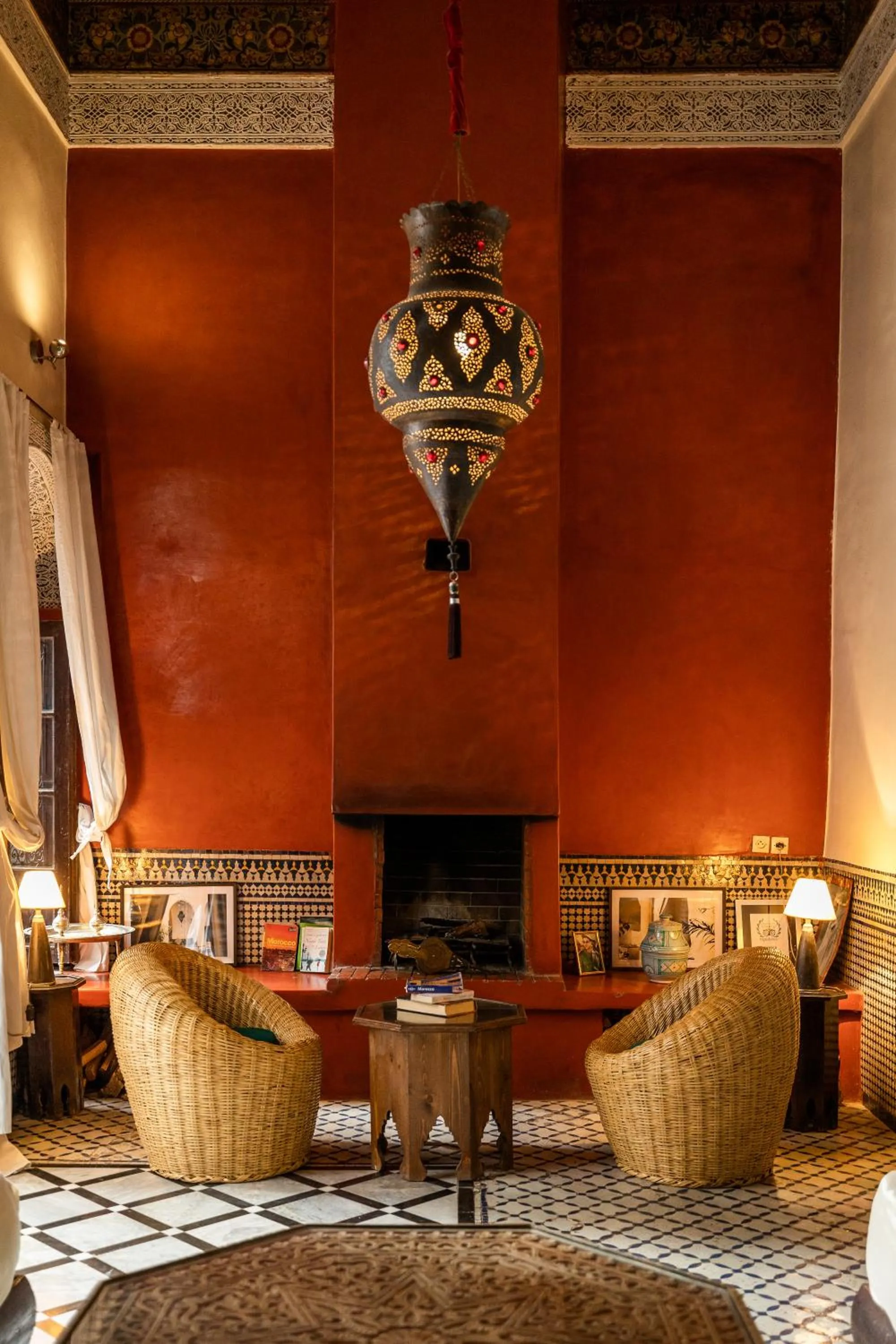 Living room in Riad Tizwa Fes