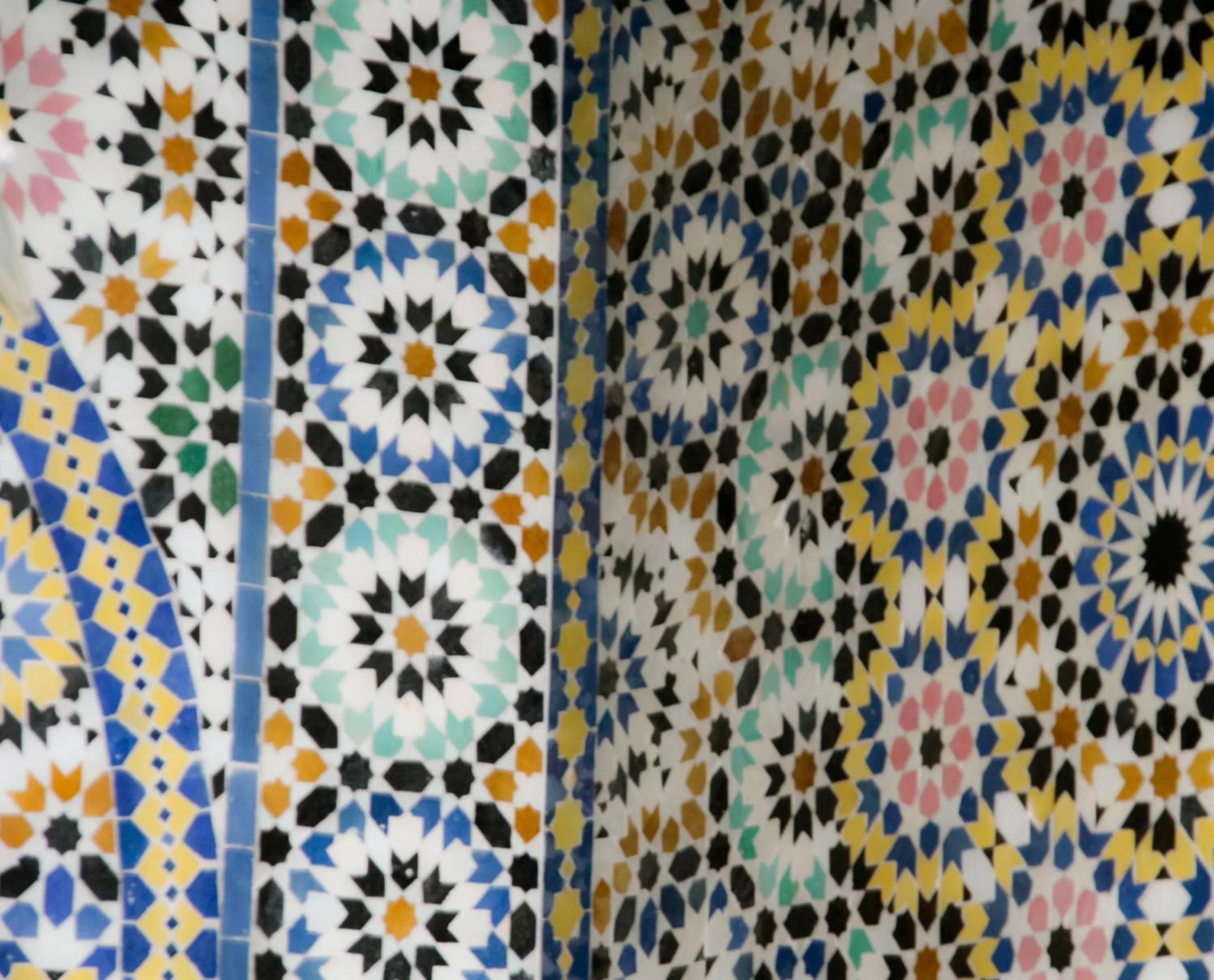 Decorative detail in Riad Tizwa Fes