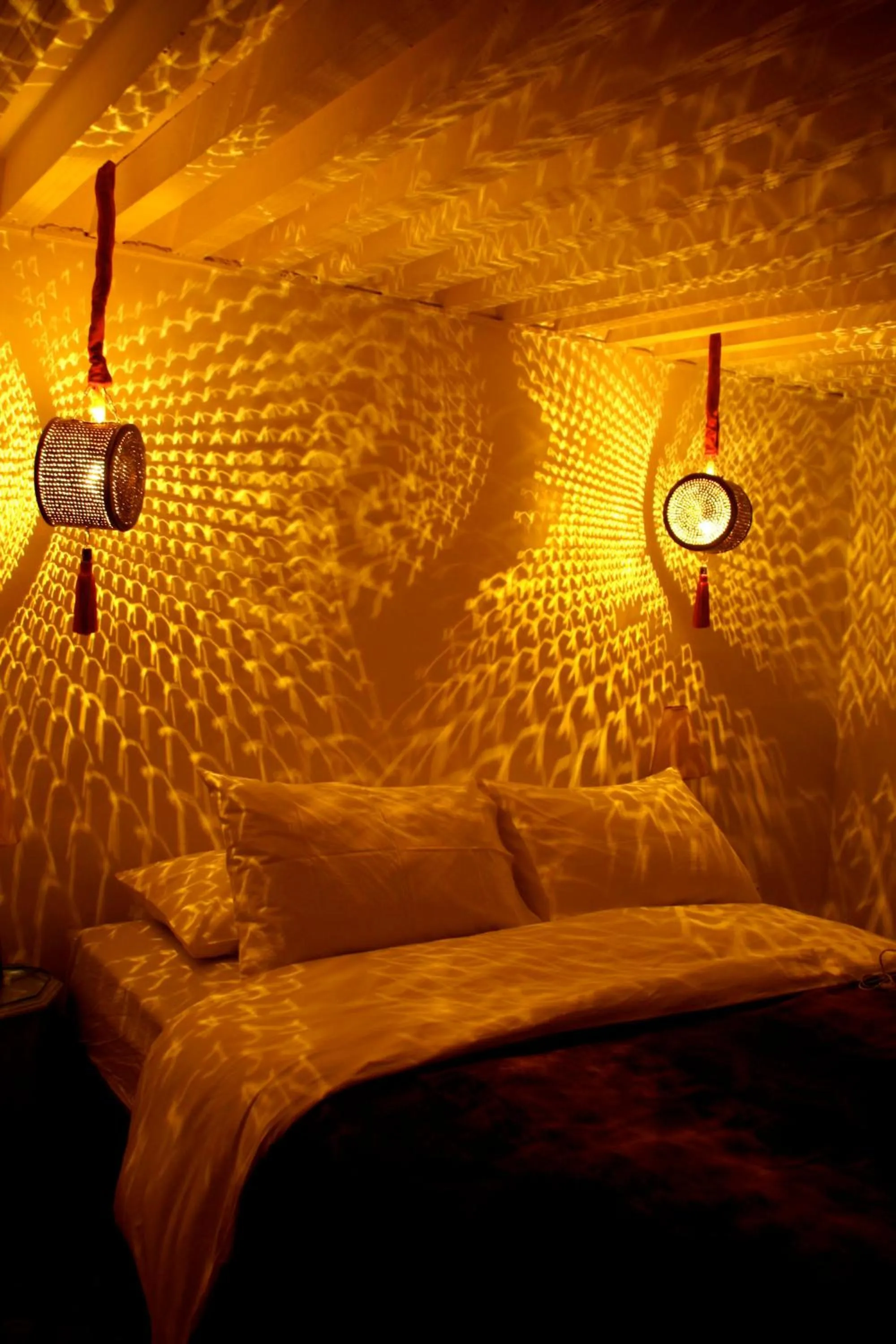 Bed in Riad Tizwa Fes