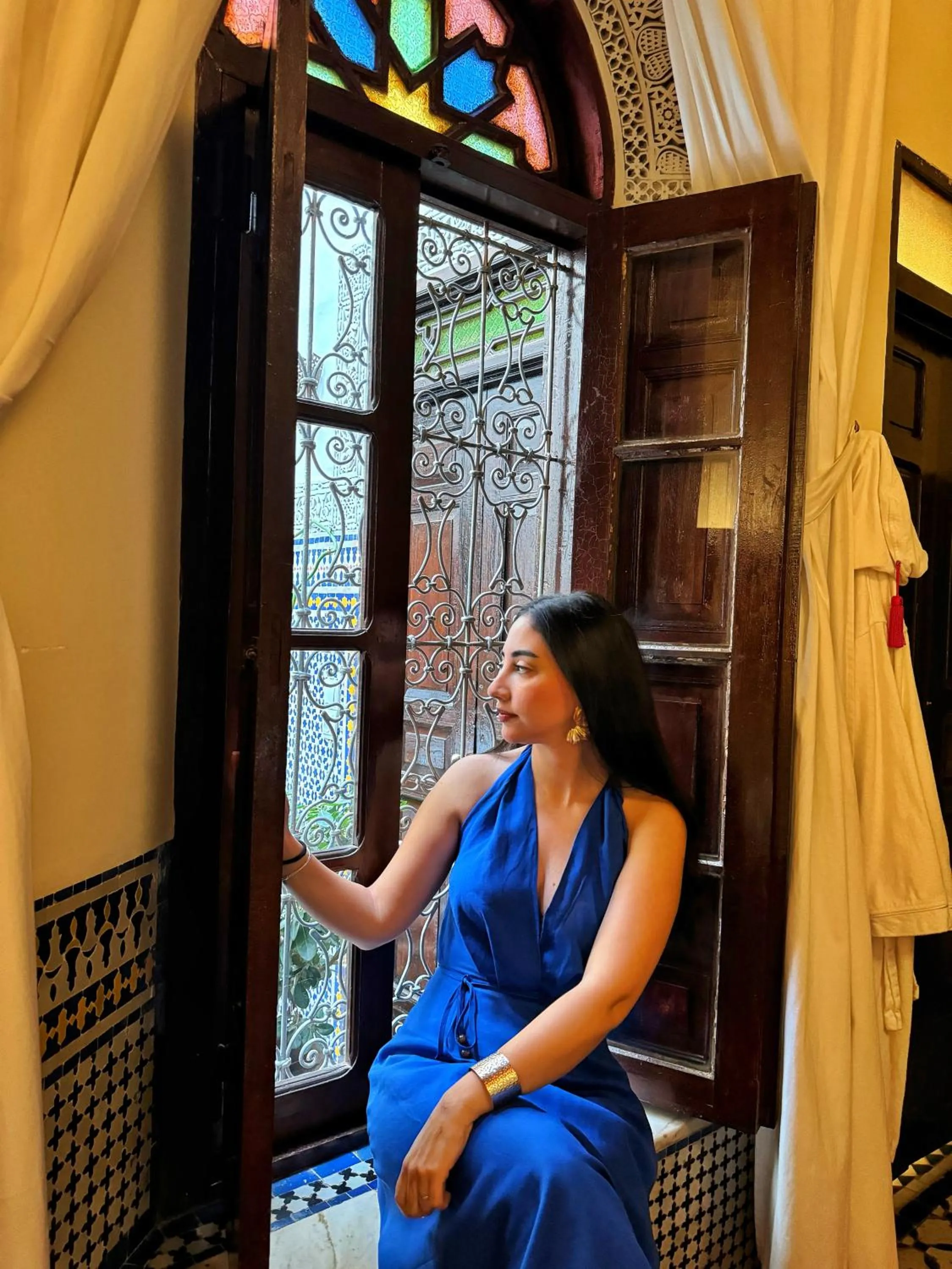 Decorative detail in Riad Tizwa Fes