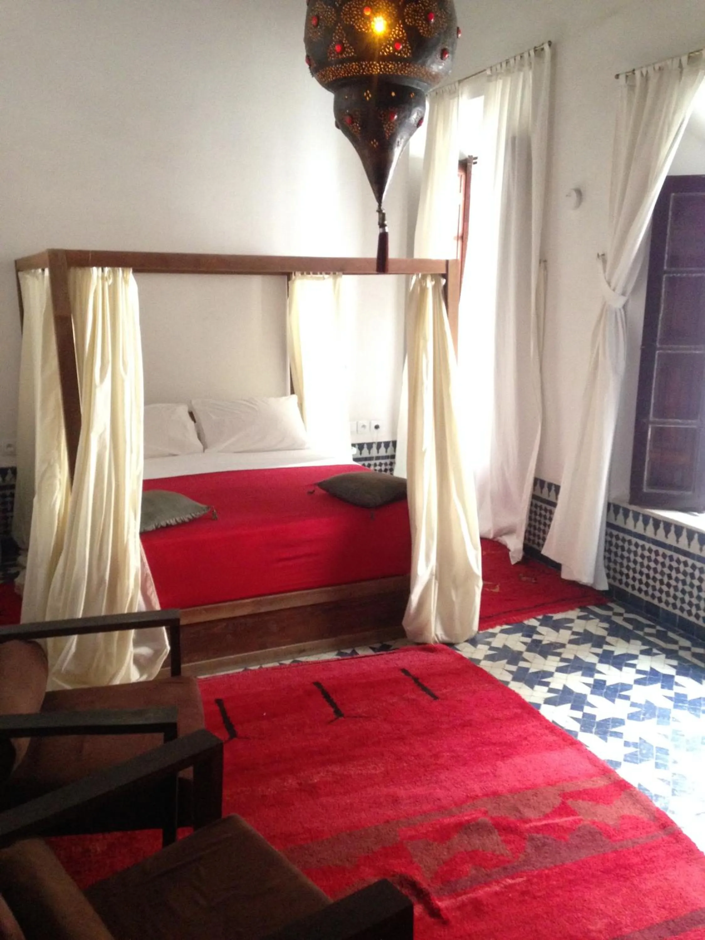Bed in Riad Tizwa Fes