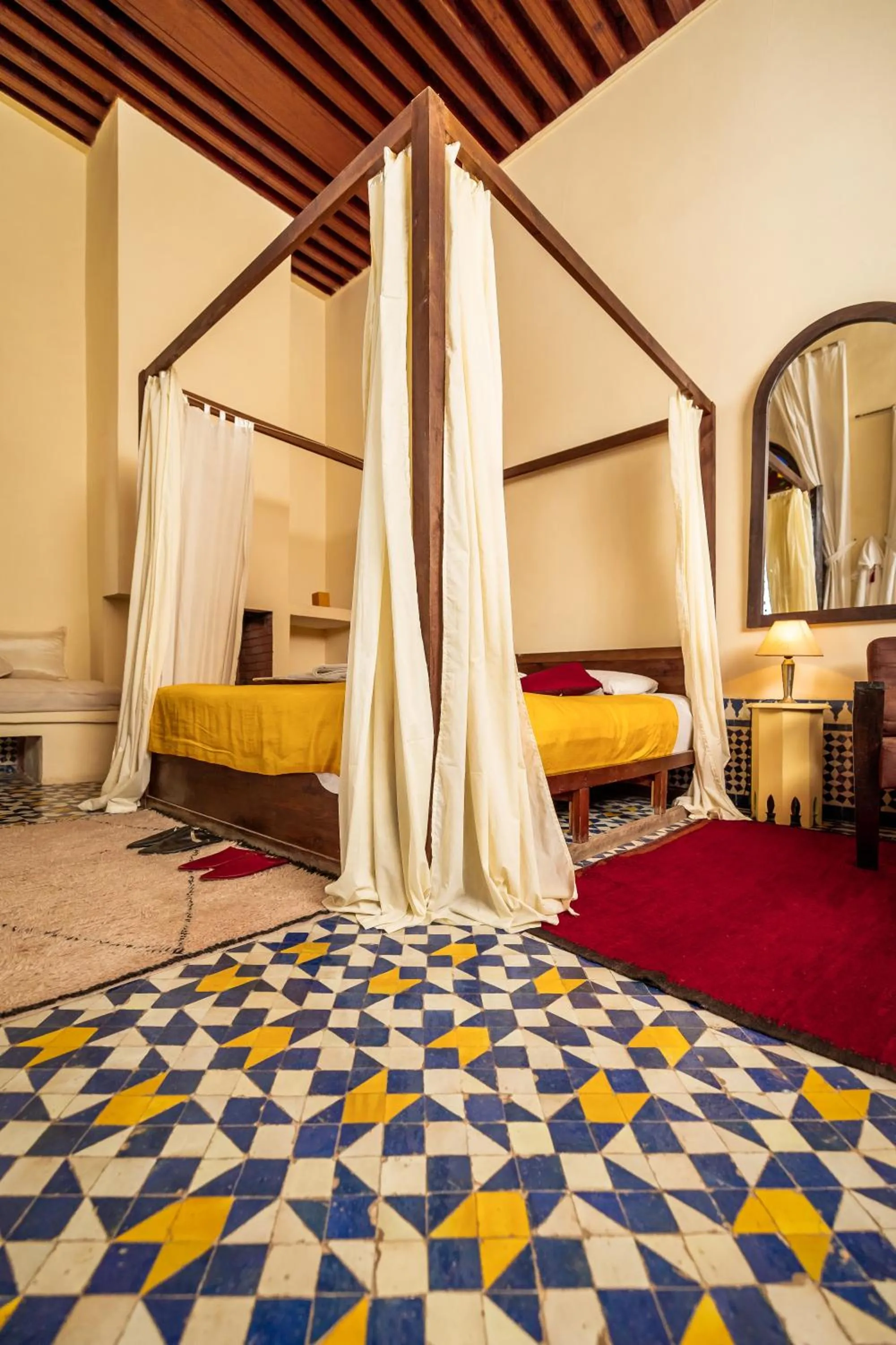 Bed in Riad Tizwa Fes