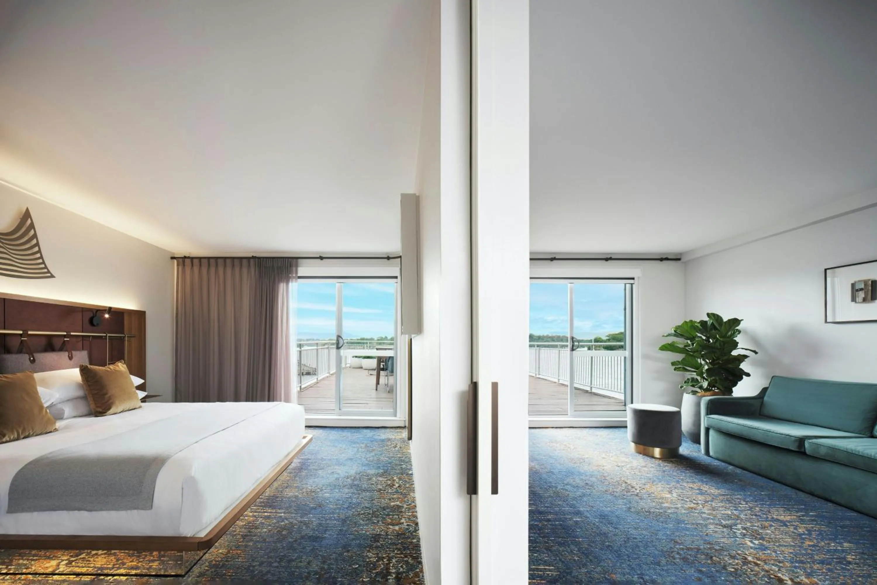 Photo of the whole room, Bed in Pier One Sydney Harbour, Autograph Collection