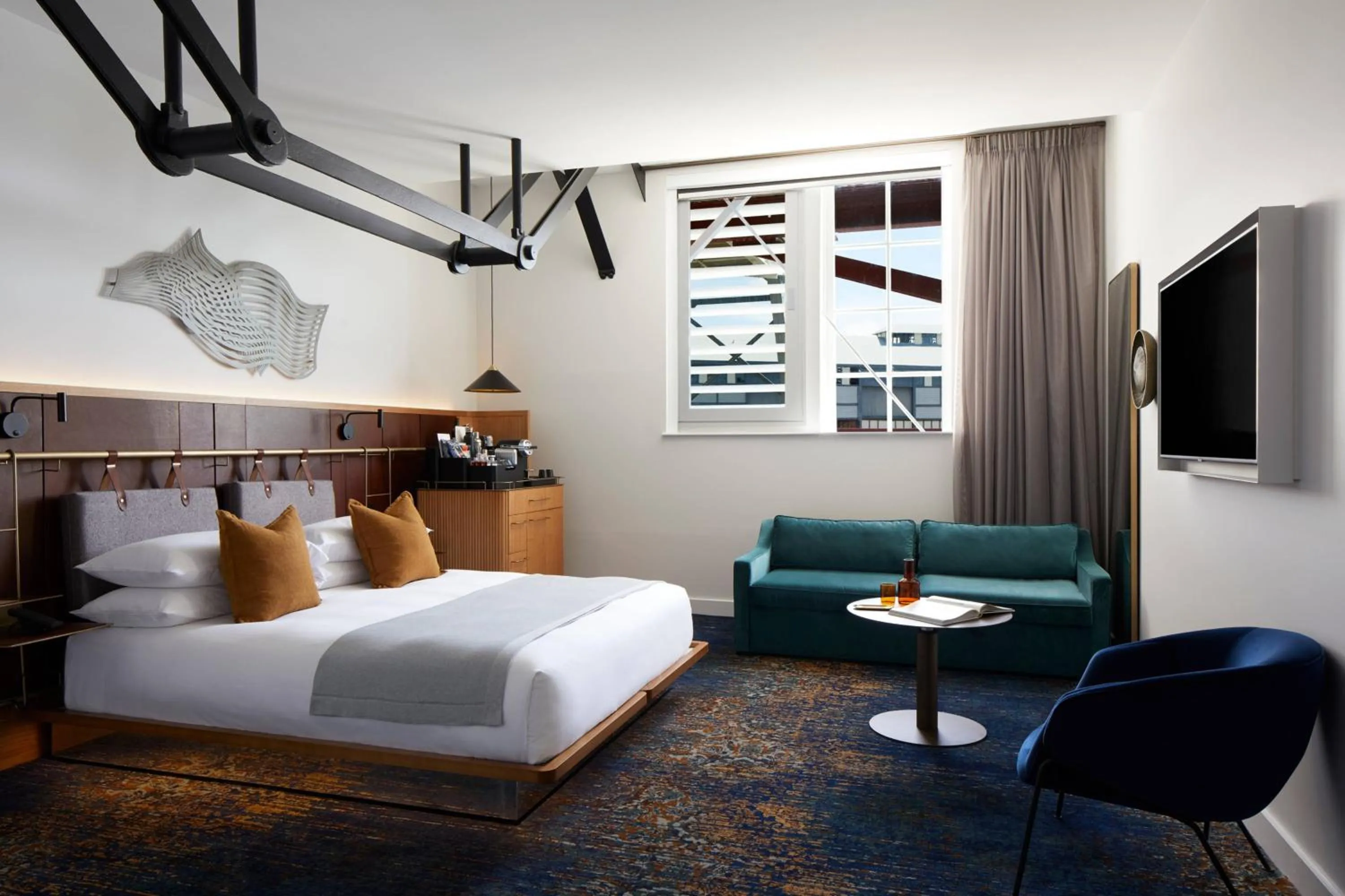 Photo of the whole room, Bed in Pier One Sydney Harbour, Autograph Collection