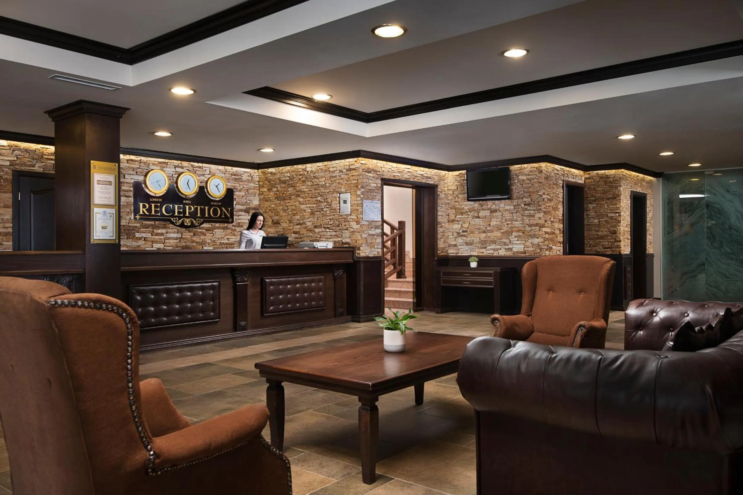 Lobby or reception in Apartments Bansko
