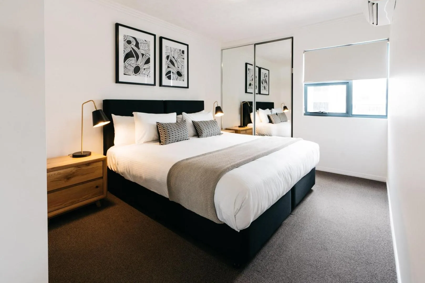 Bed in Gabba Central Apartments