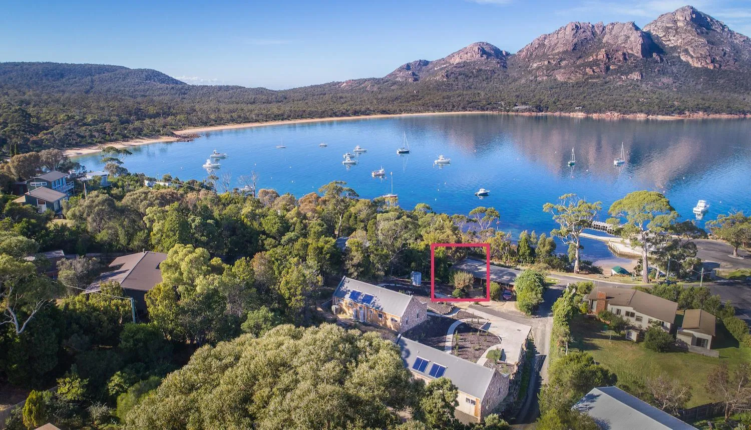 Bird's eye view in Freycinet Cottage 2 – Dolerite