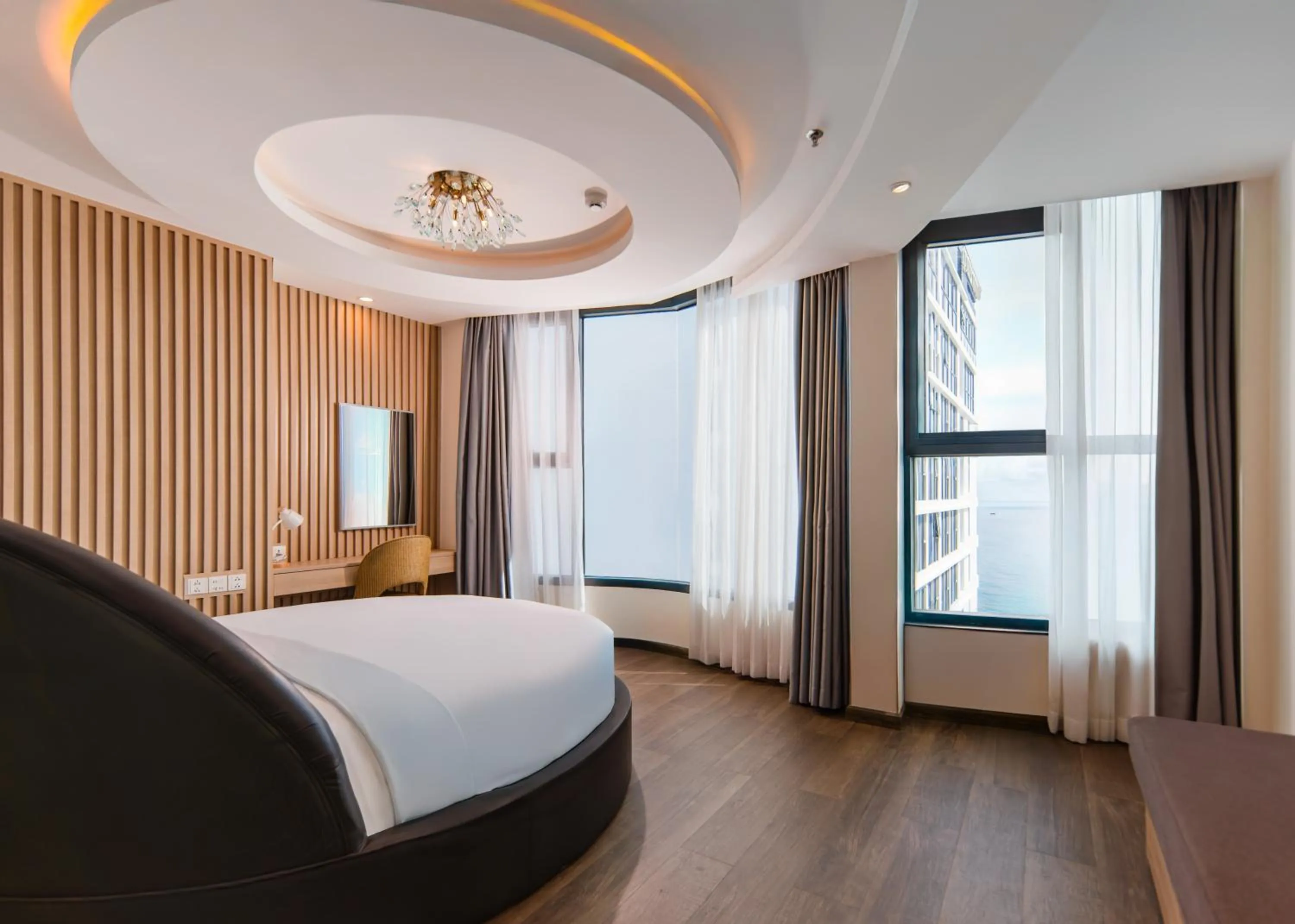 Bed in Lucky Sun Hotel Nha Trang Beach