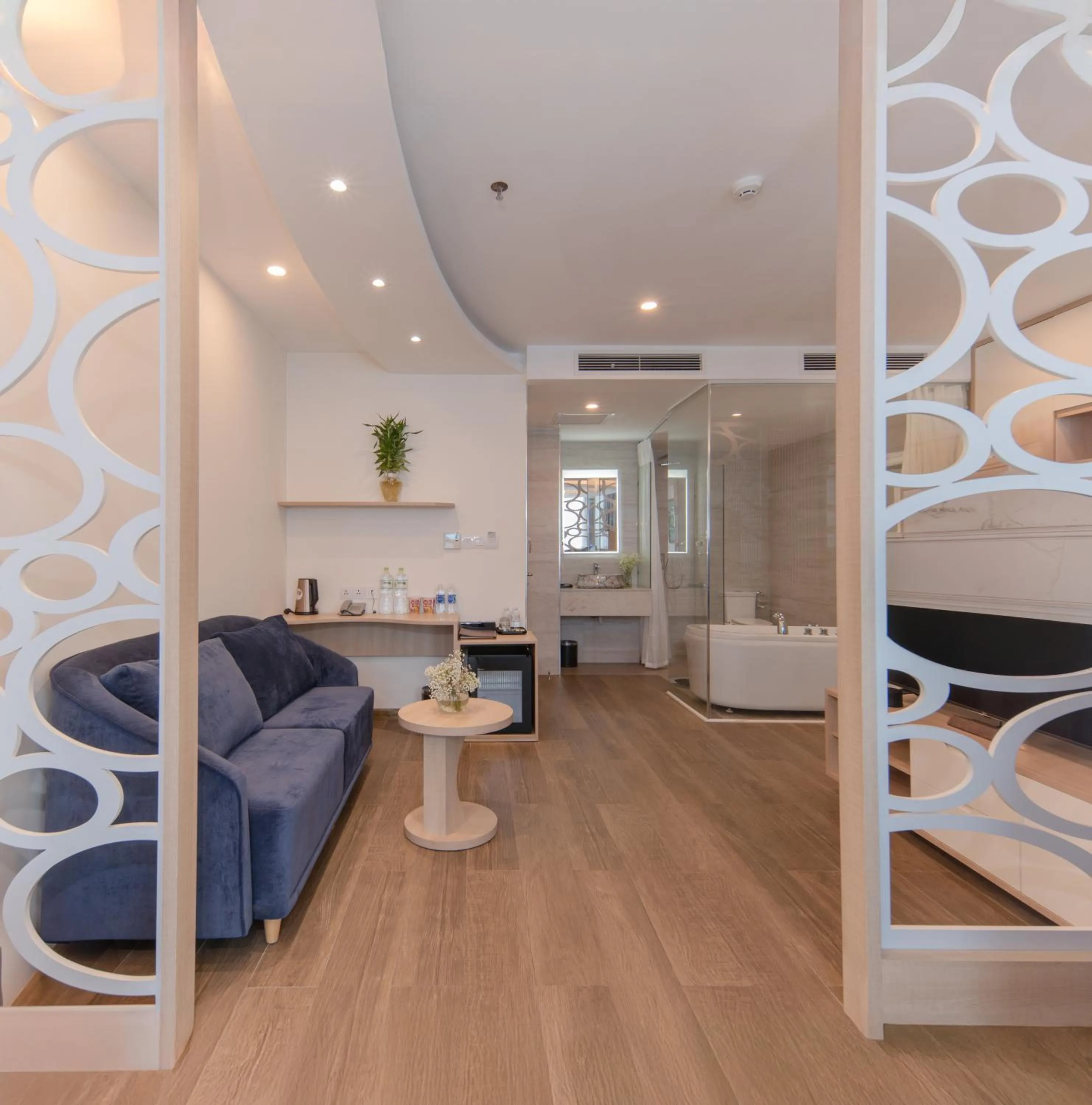 Living room, Bed in Lucky Sun Hotel Nha Trang Beach