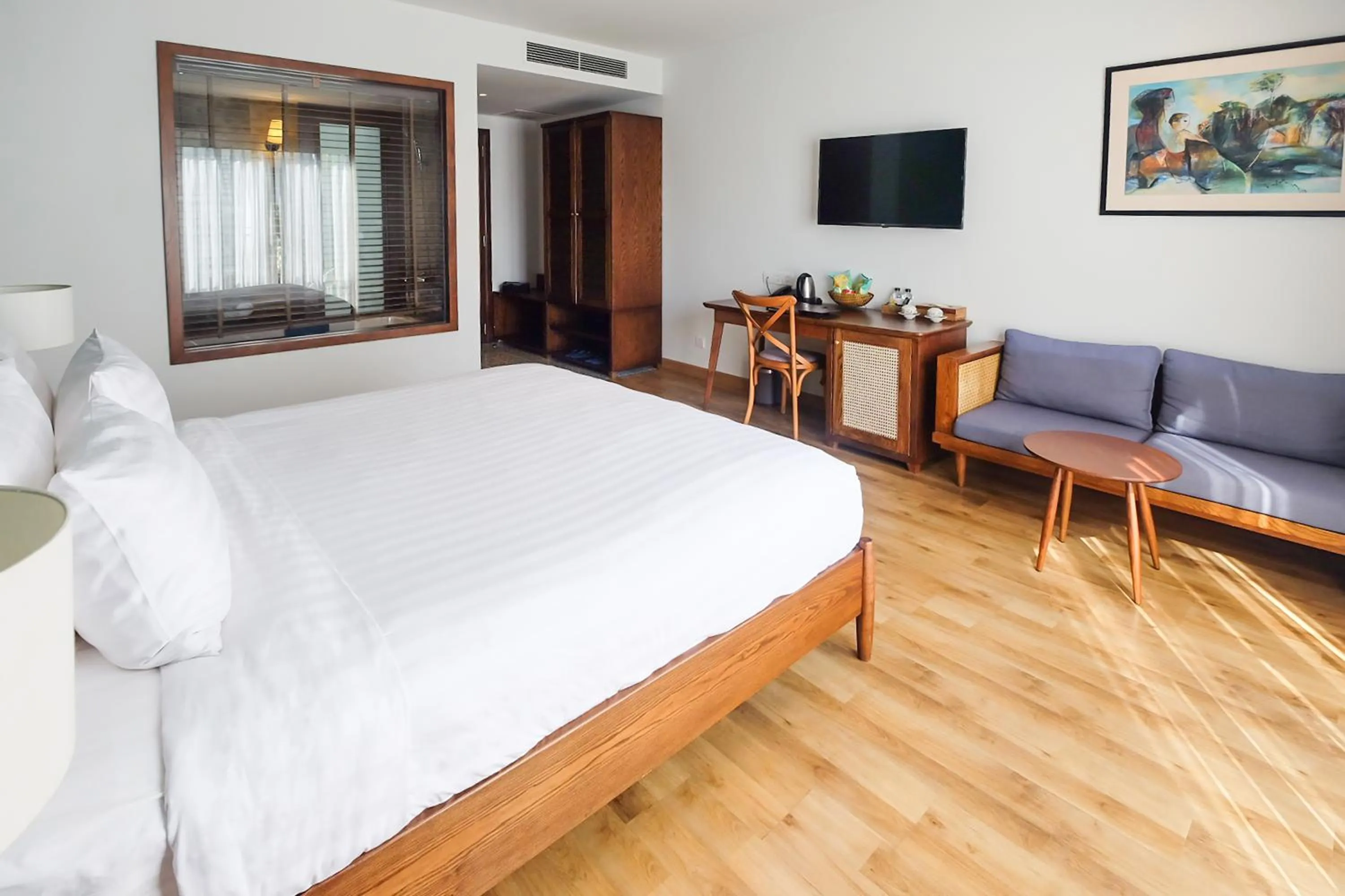 Bed in Salmalia Boutique Hotel & Spa