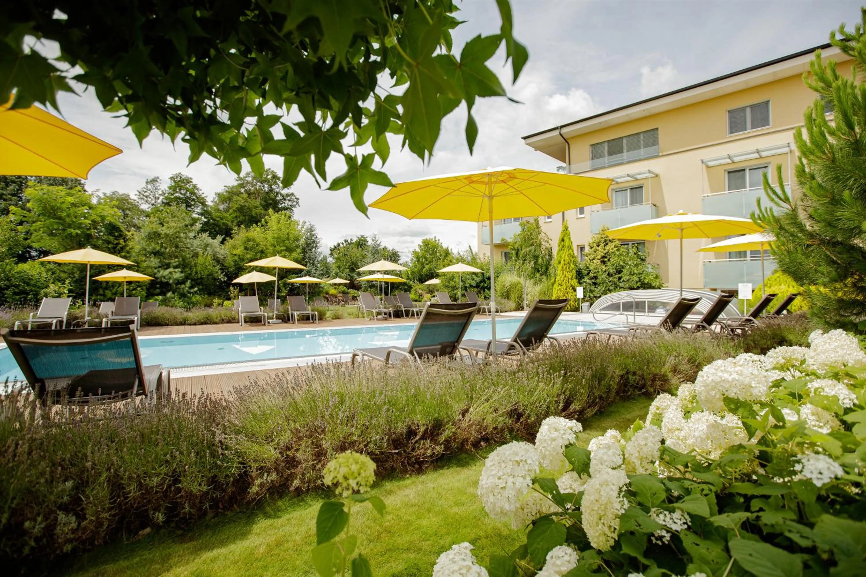 Pool view in Hotel Garni Toscanina - Adults Only