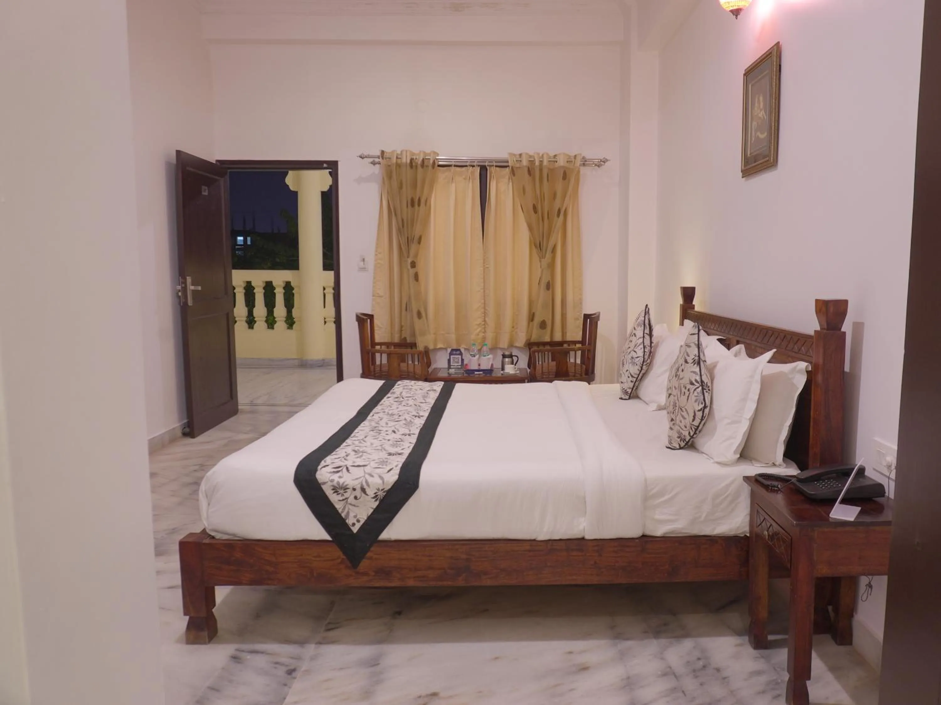 Bedroom, Bed in Atulya Niwas