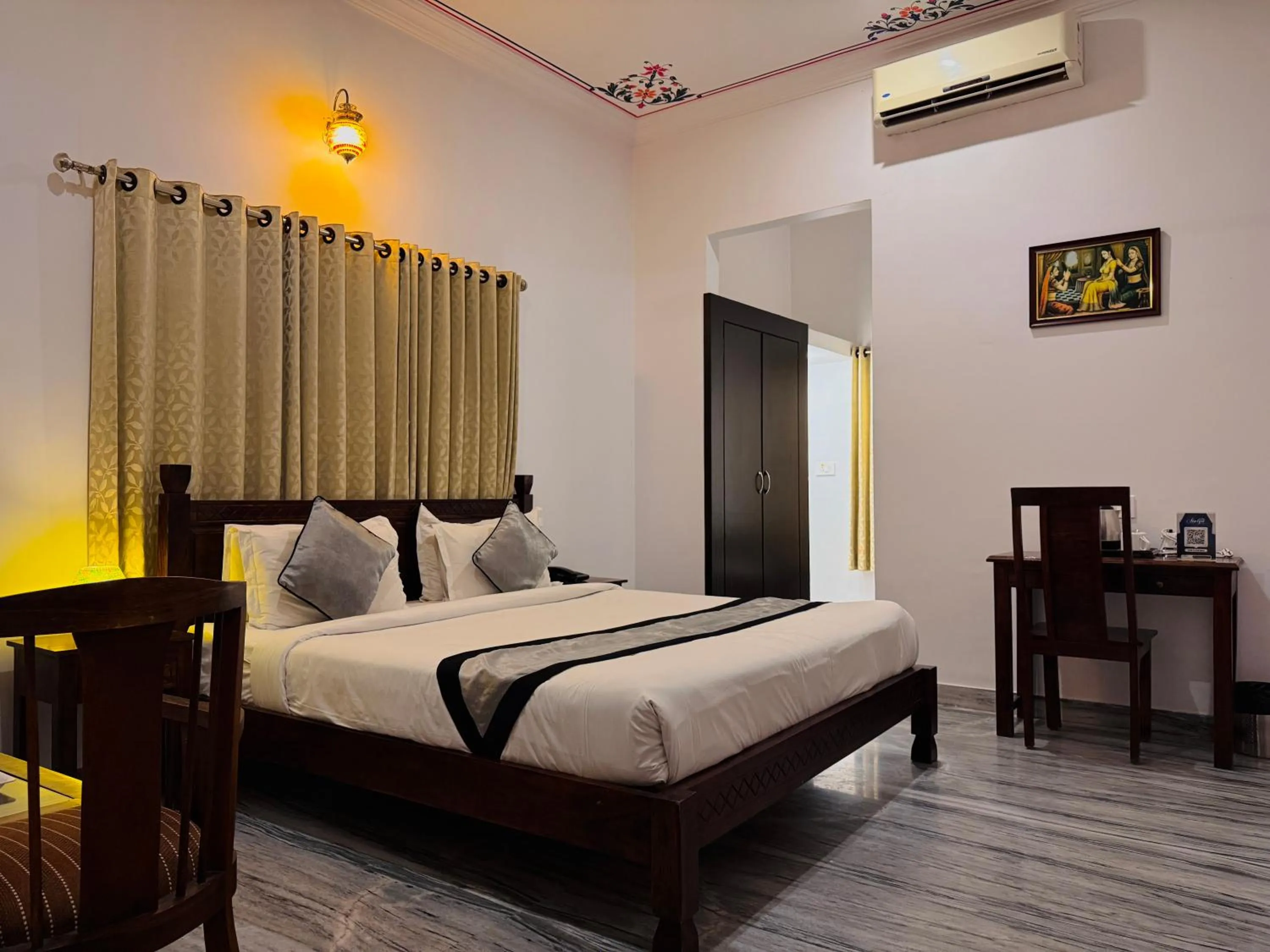 Bedroom, Bed in Atulya Niwas