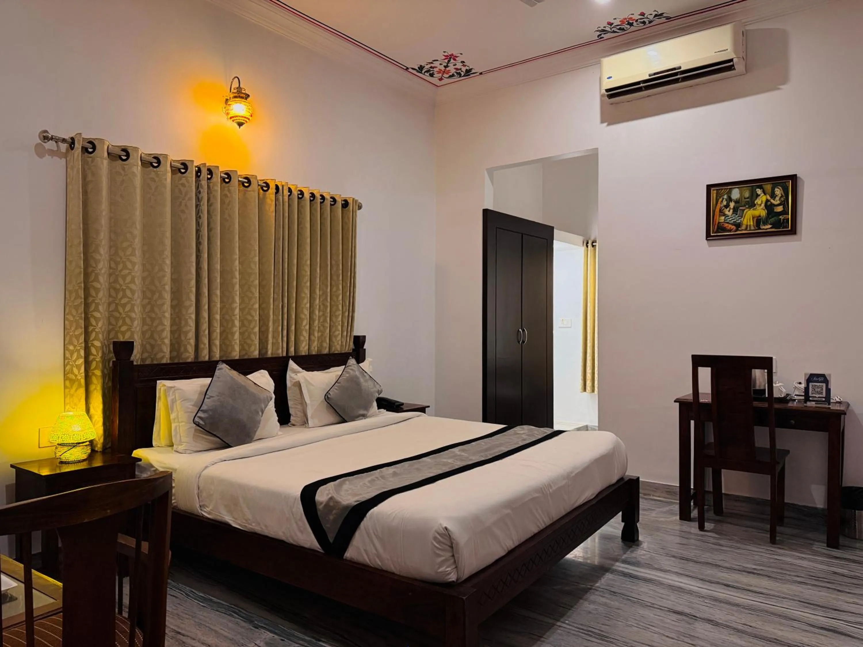 Bedroom, Bed in Atulya Niwas