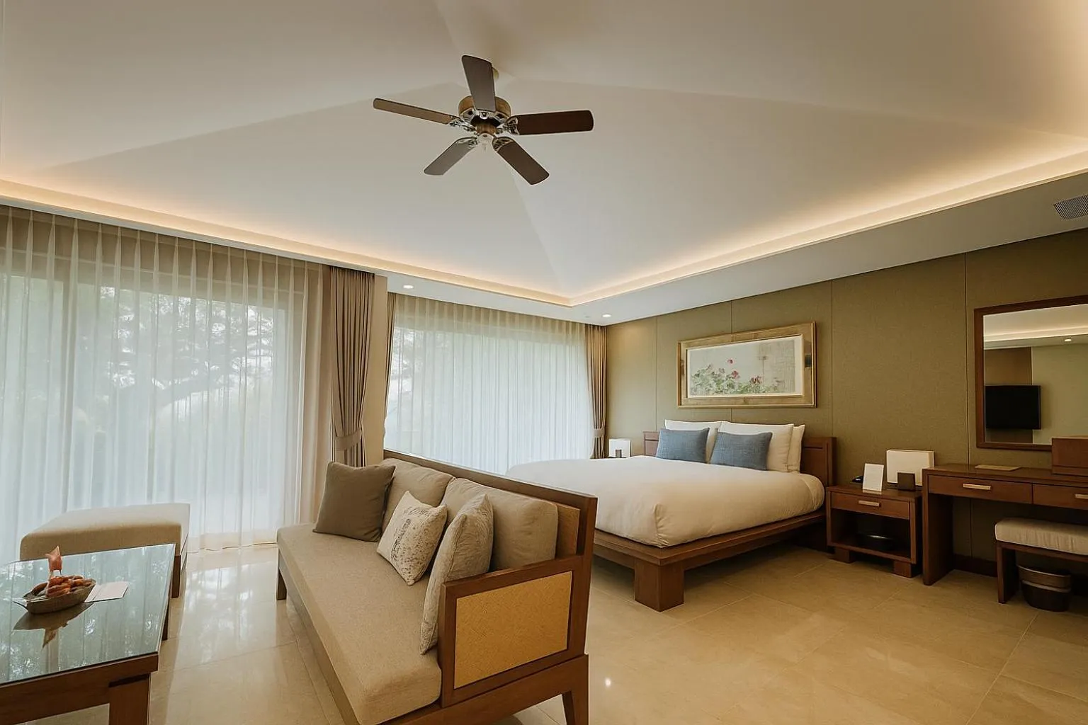 Bed in The Seaes Hotel & Resort