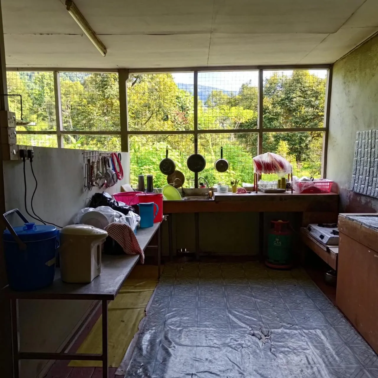 Kitchen or kitchenette in Kinabalu Poring Vacation Lodge