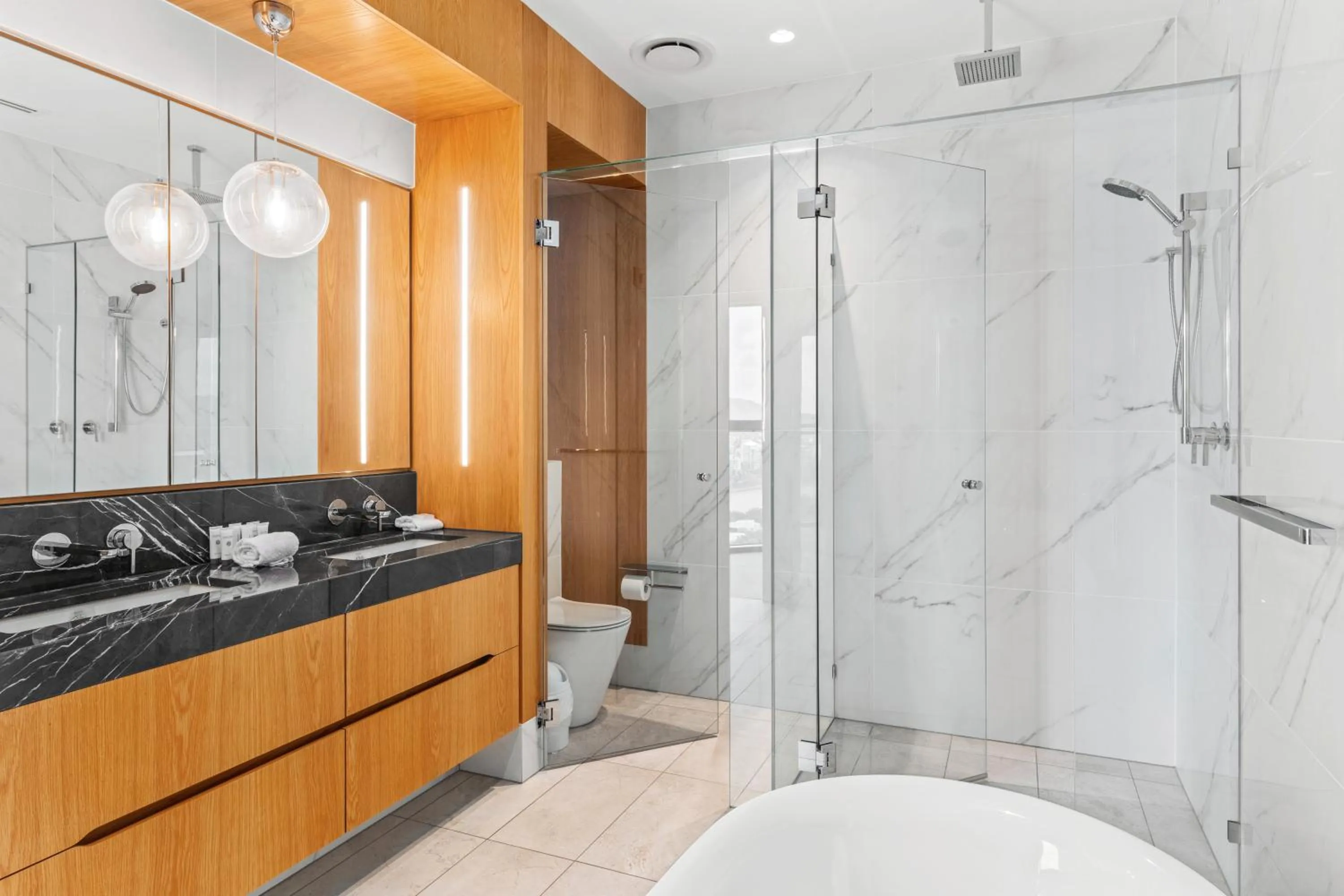 Shower in Brisbane One Apartments by CLLIX