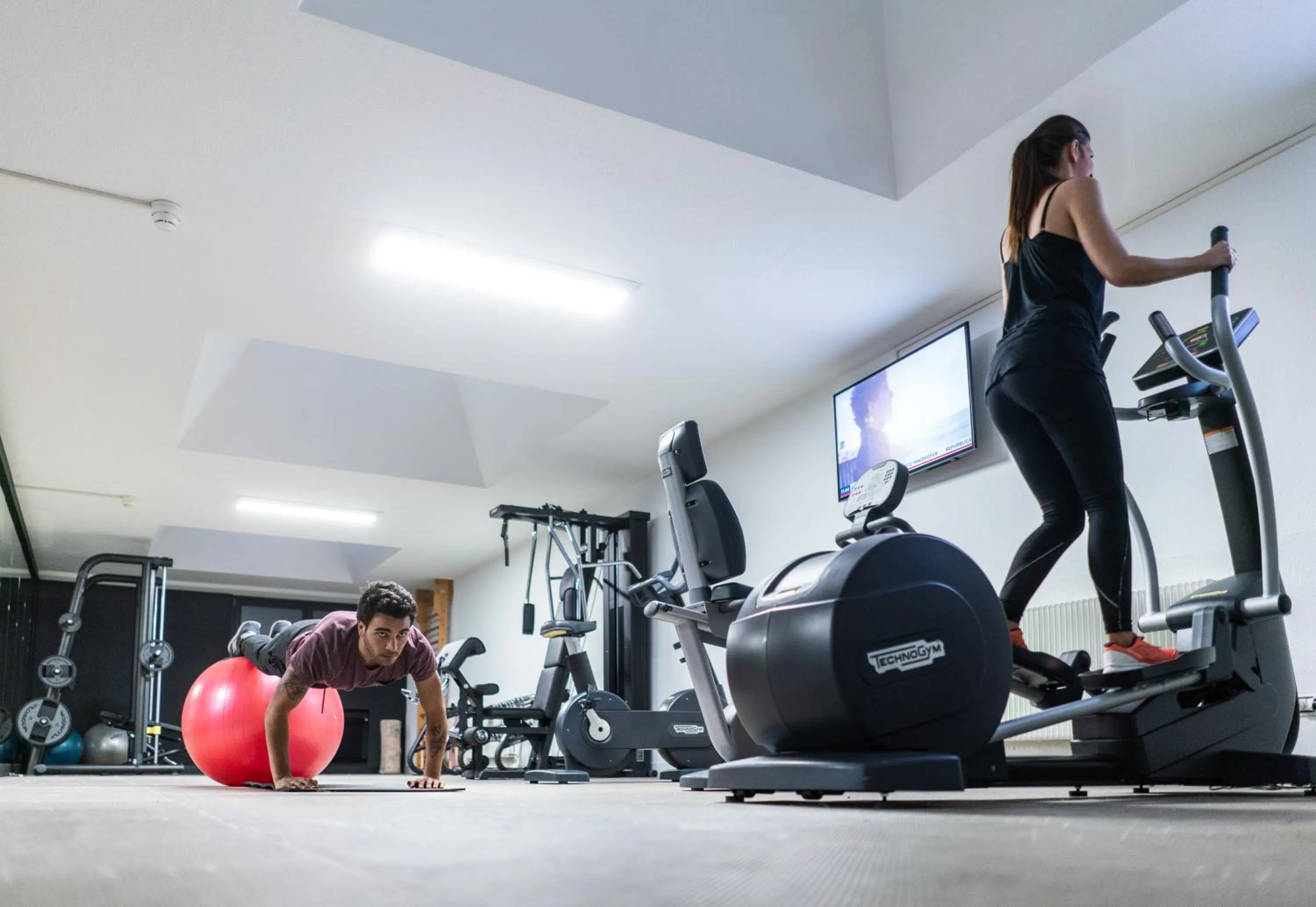 Fitness centre/facilities in Ambiez Residencehotel