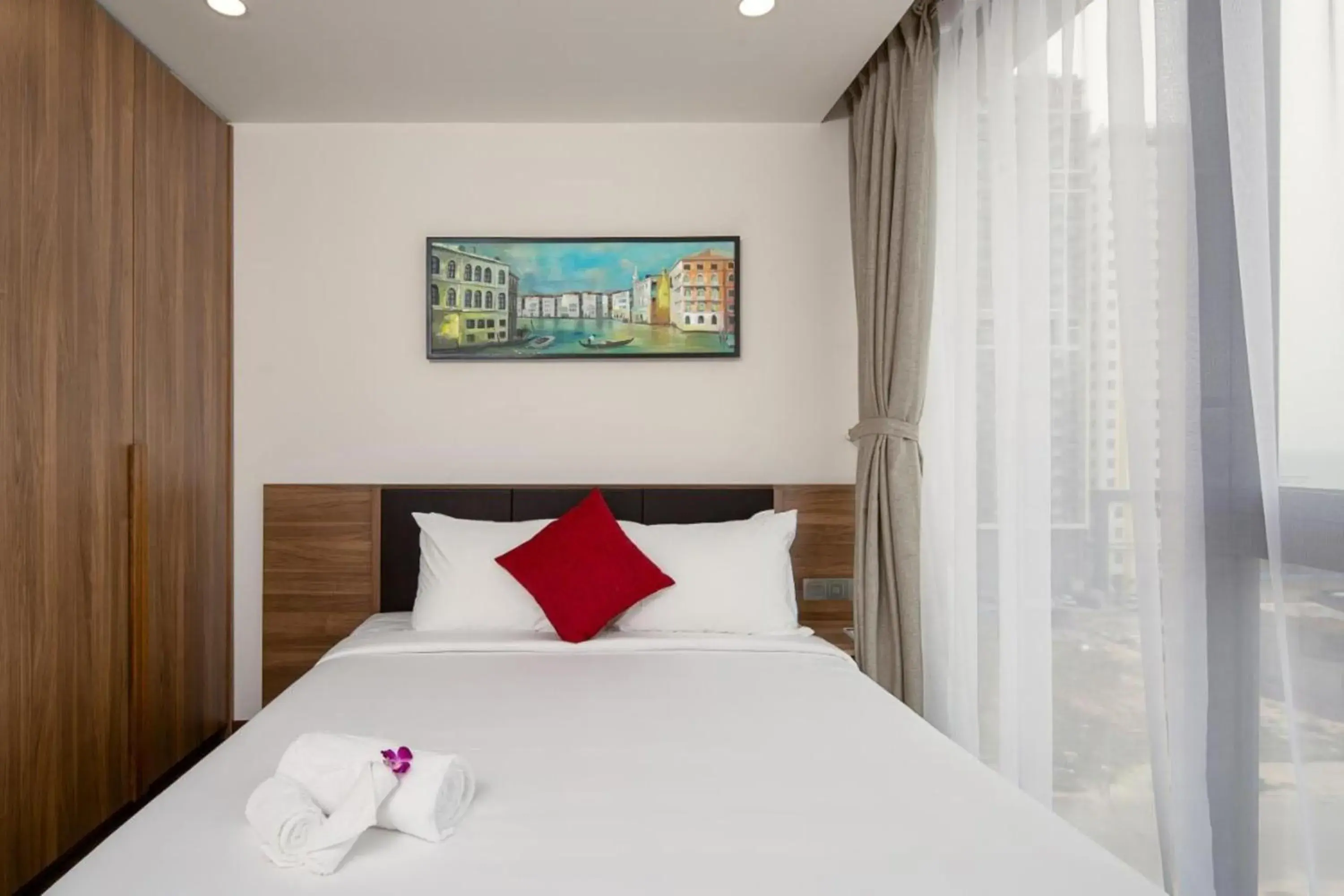 Bed in Amunra Ocean Hotel Bed in Amunra Ocean Hotel