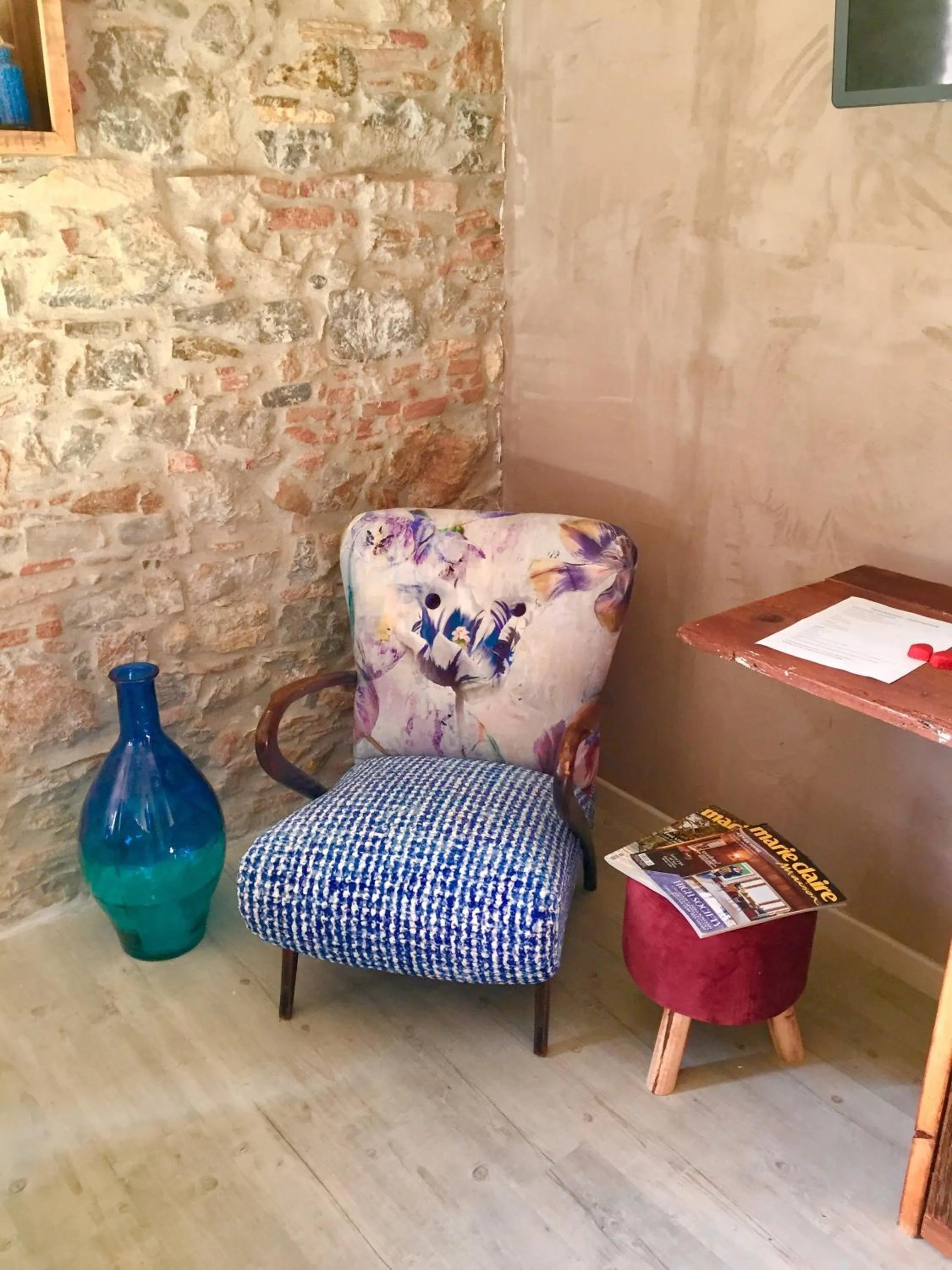 Seating area in Inside the Wall