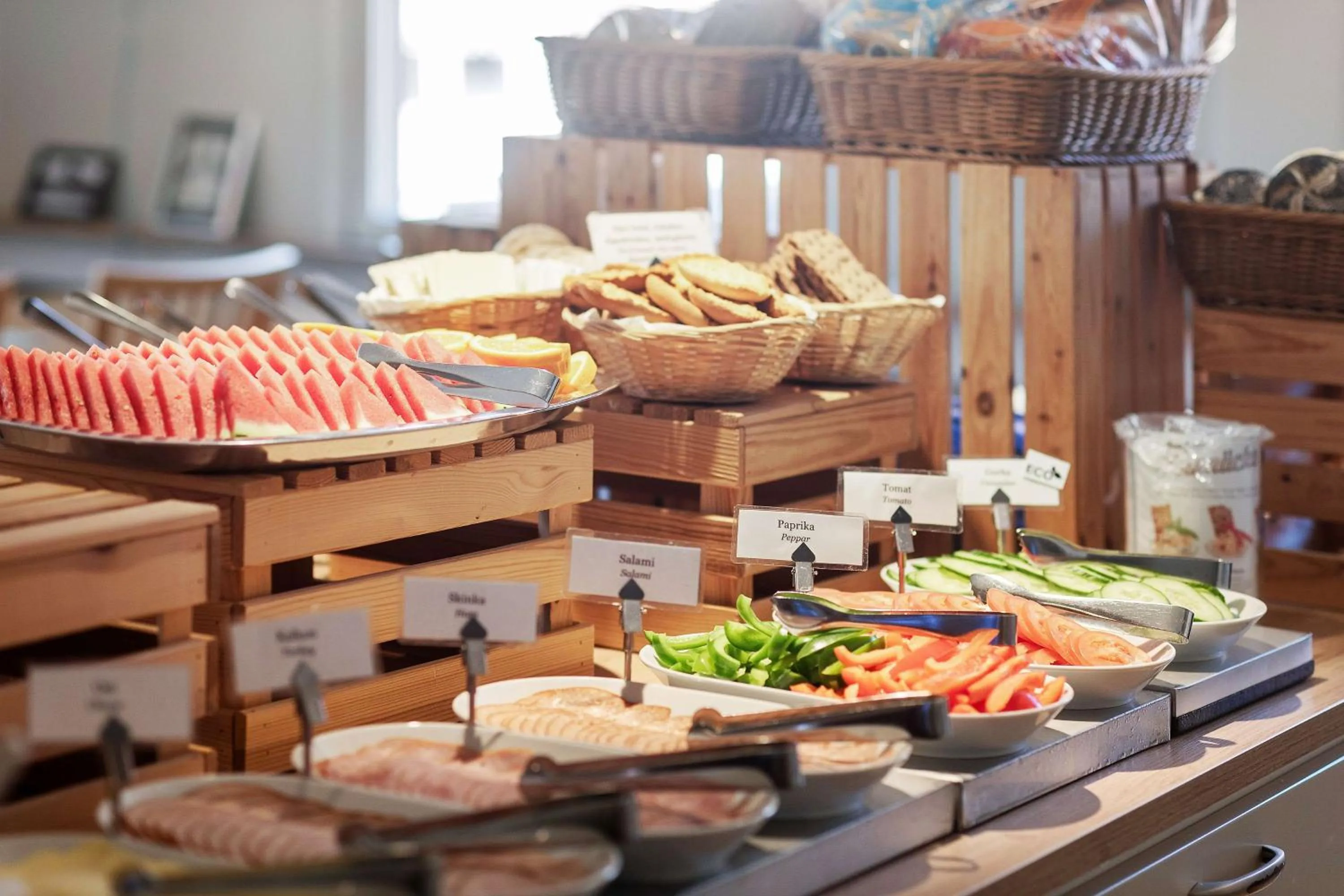 Buffet breakfast in Best Western Uppsala