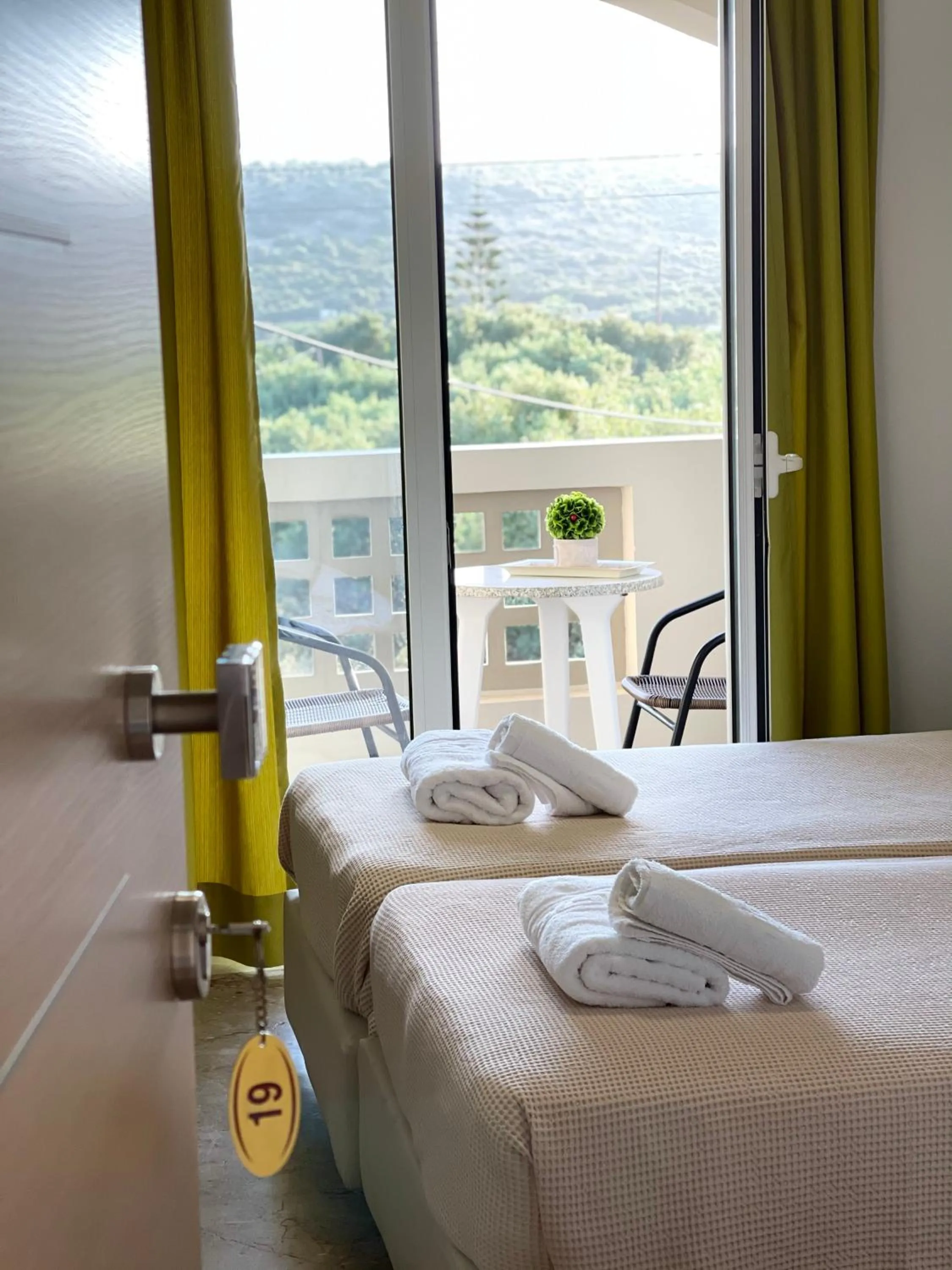 Bed in Maria Hotel Sisi