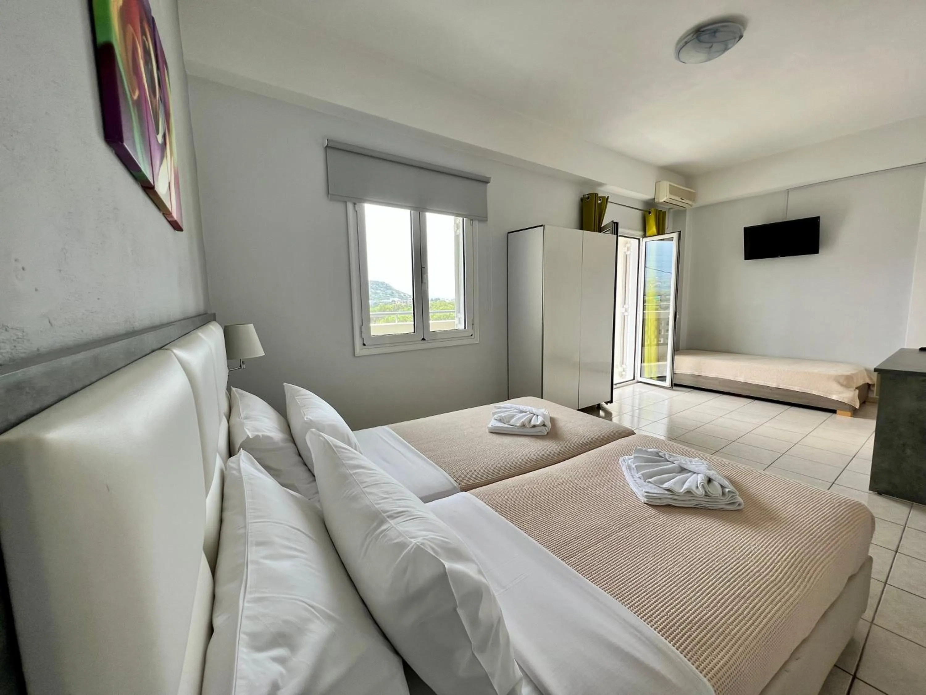 Bed in Maria Hotel Sisi