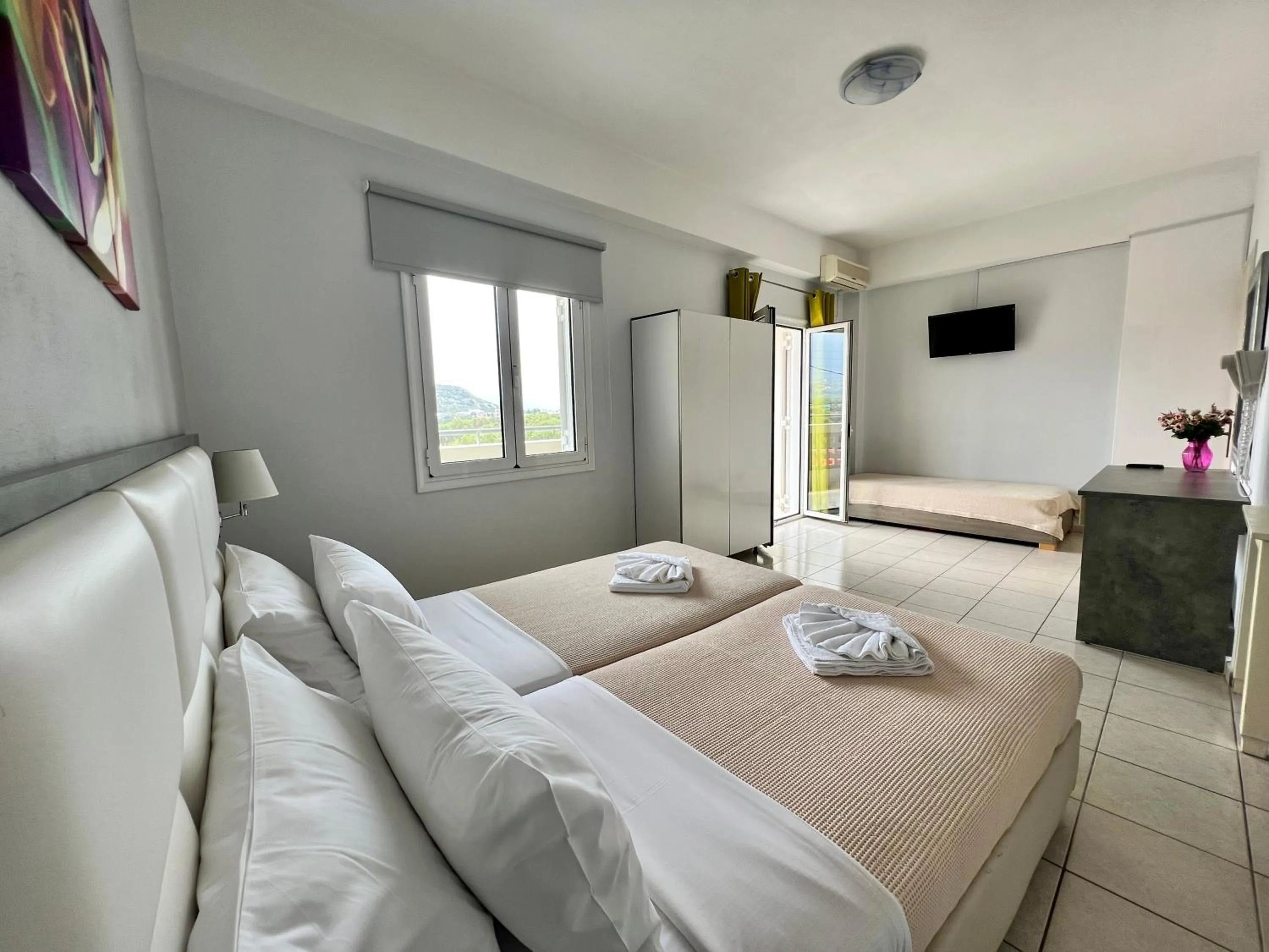 Bed in Maria Hotel Sisi