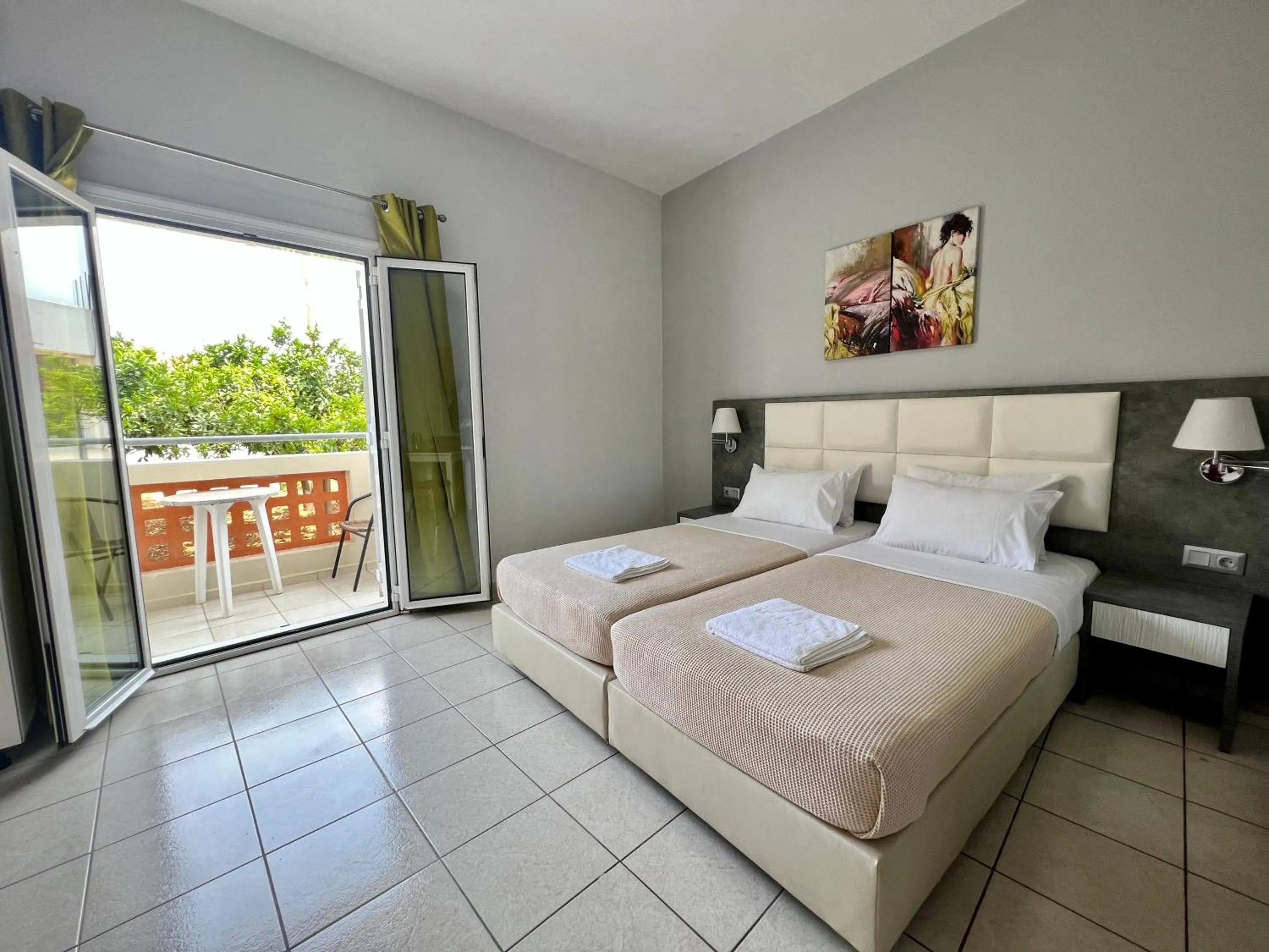 Bed in Maria Hotel Sisi