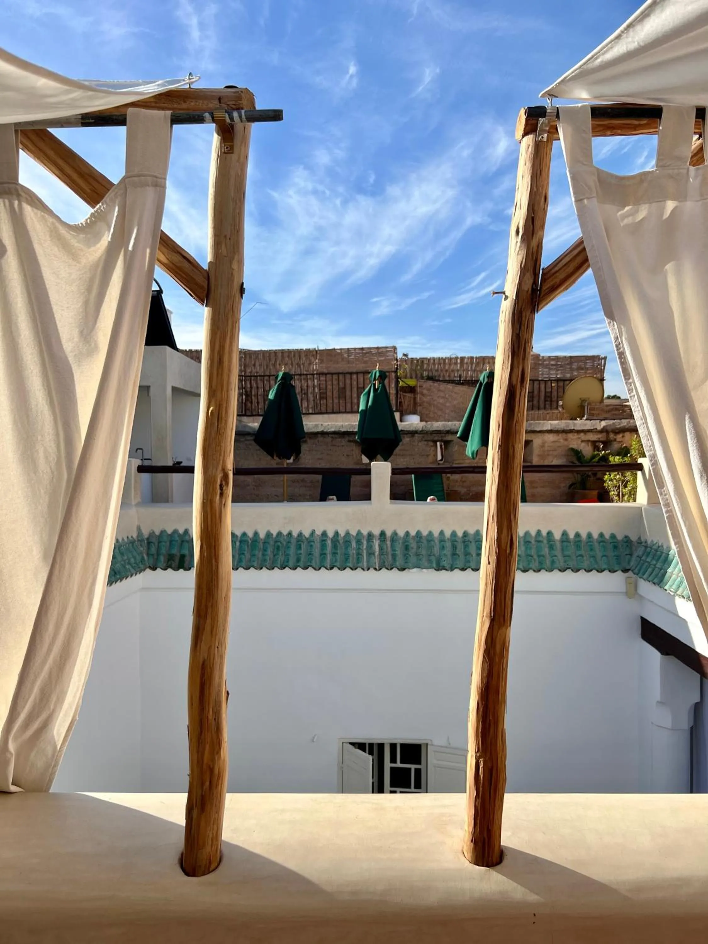 Balcony/Terrace in Riad Tizwa Marrakech