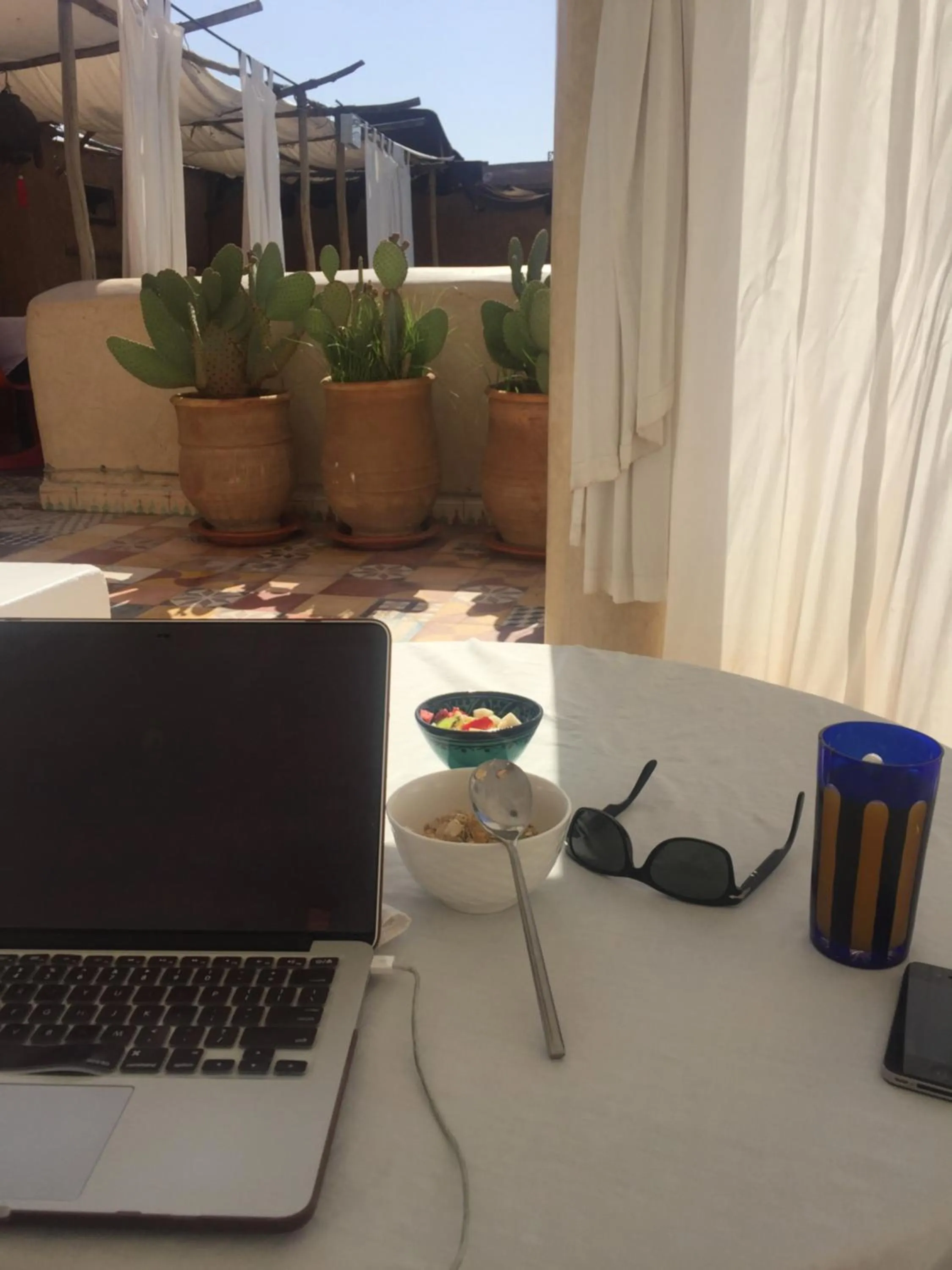 Balcony/Terrace in Riad Tizwa Marrakech