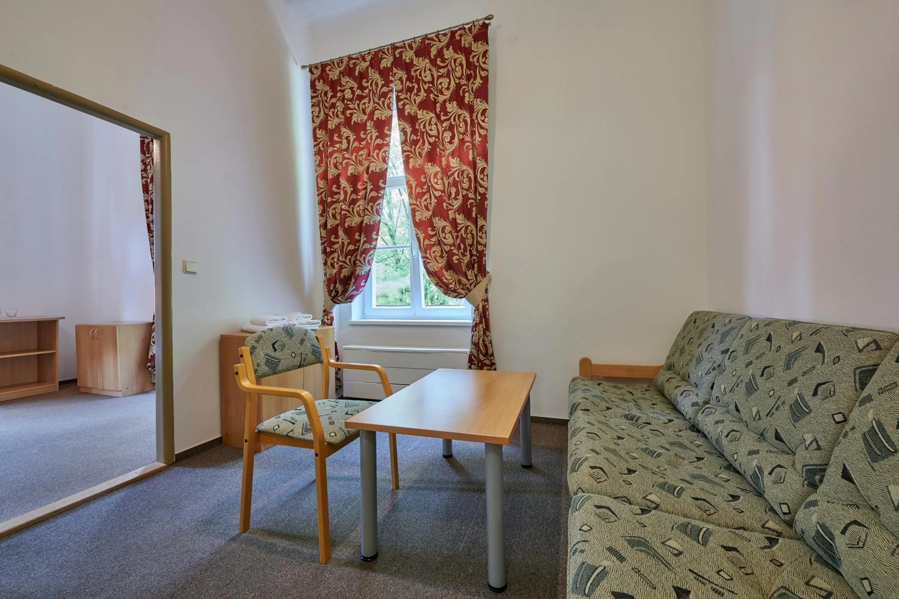 Seating area in Hotel Mezní Louka