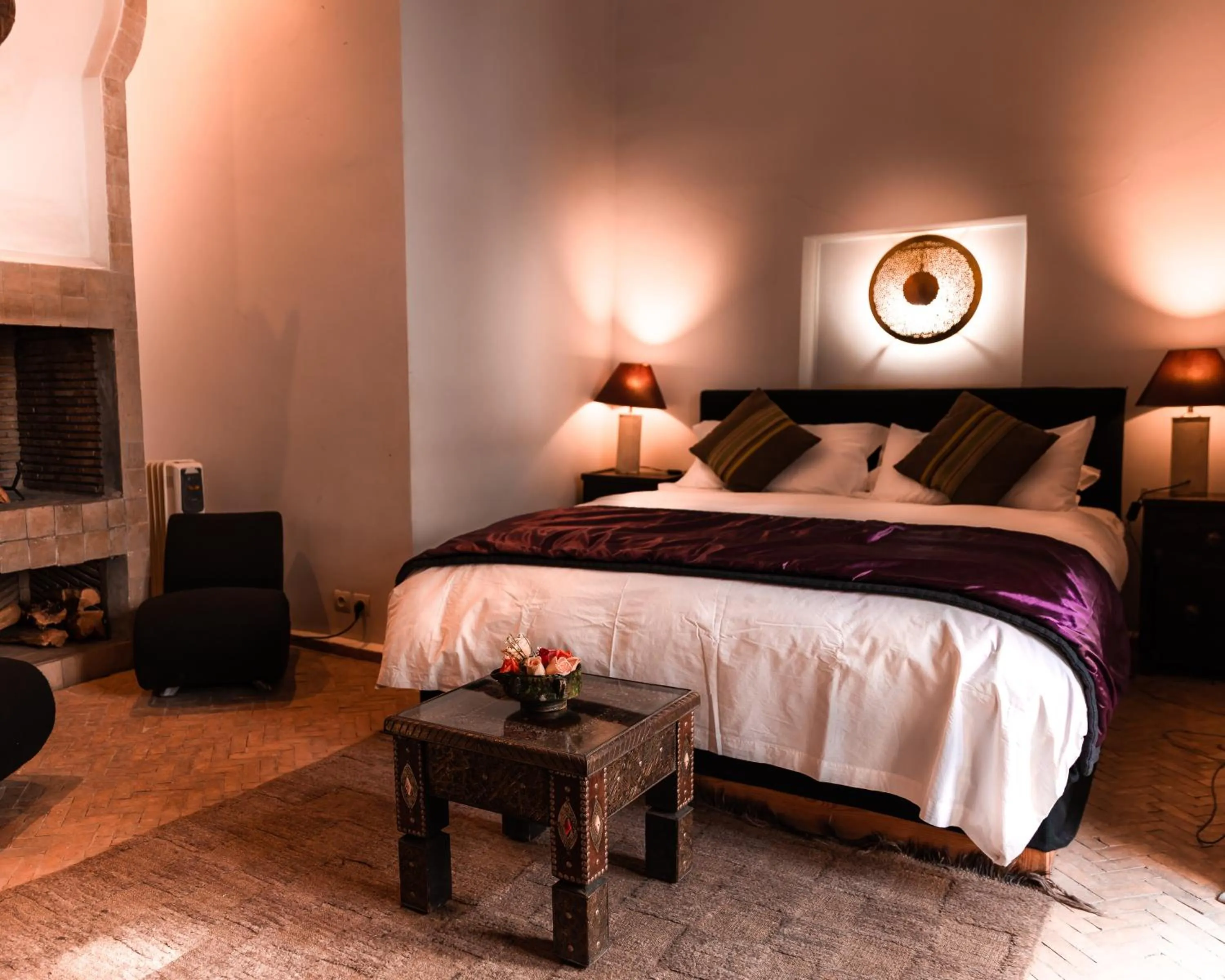 Decorative detail, Bed in Riad Capaldi