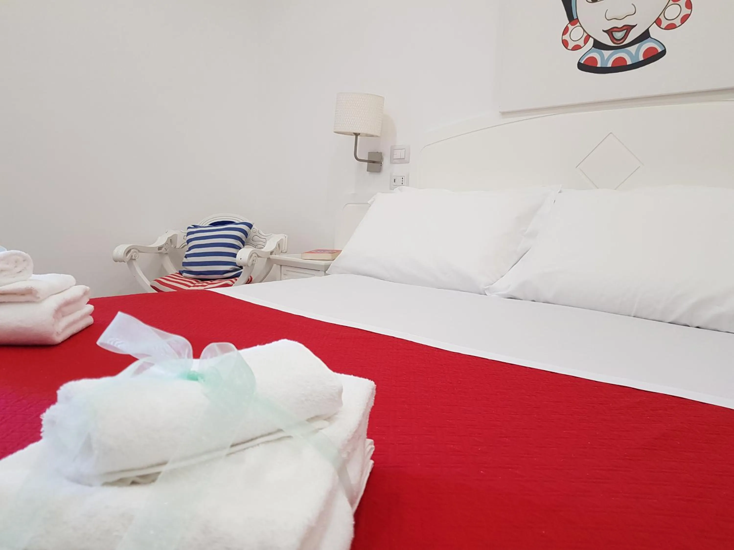 Bed in Hotel Oriente