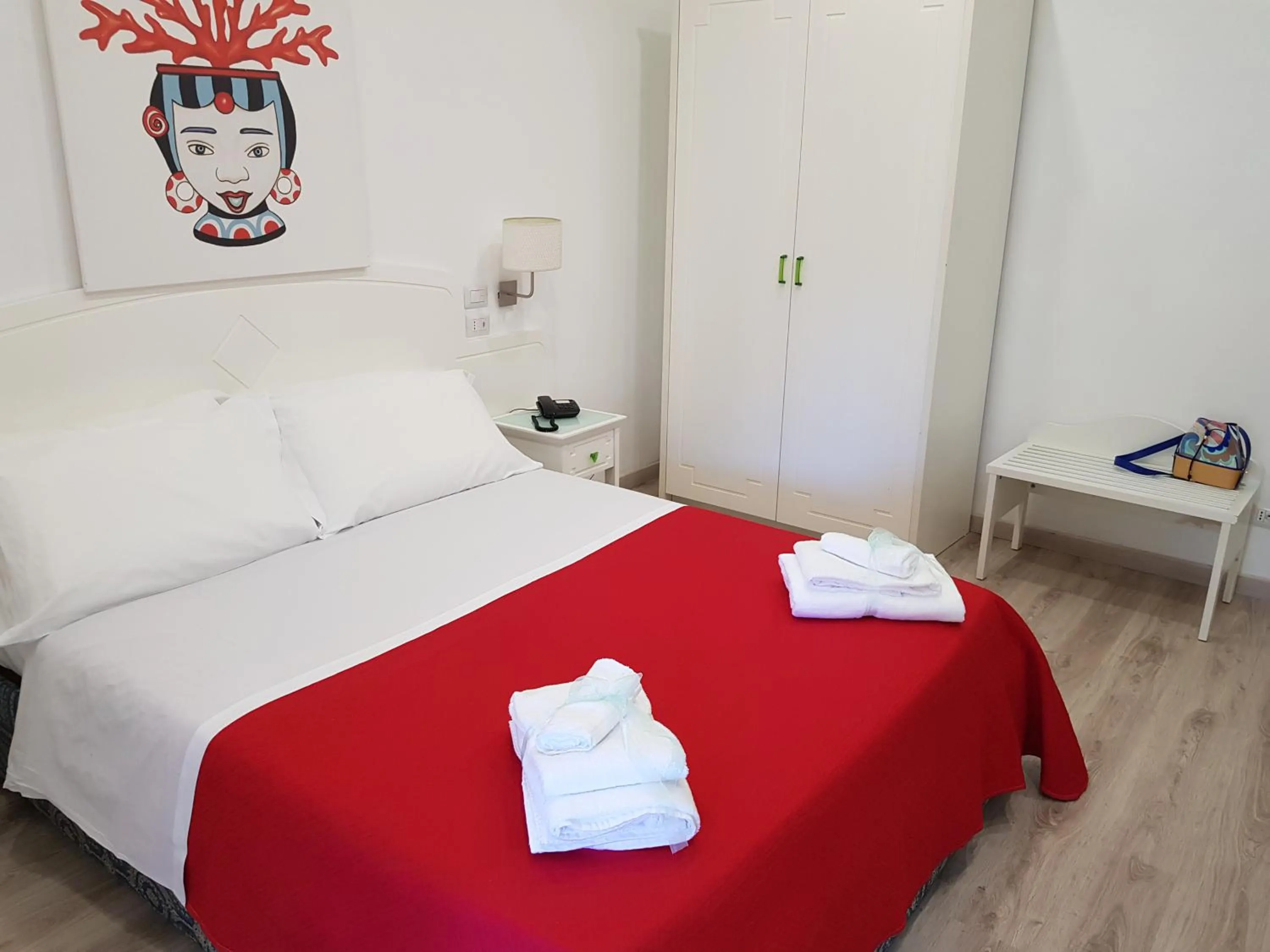 Bed in Hotel Oriente