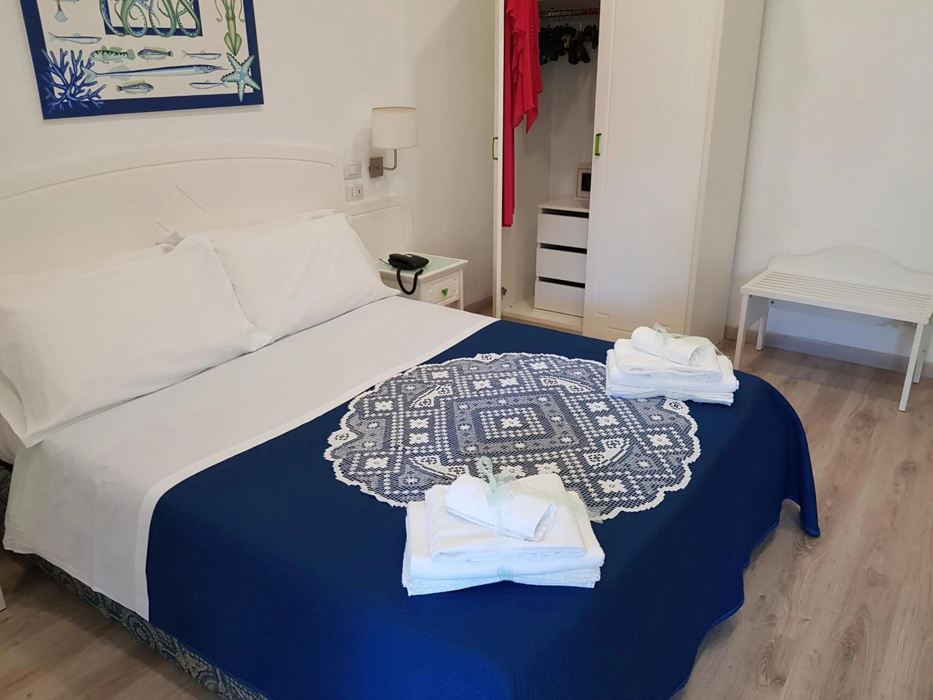 Bed in Hotel Oriente